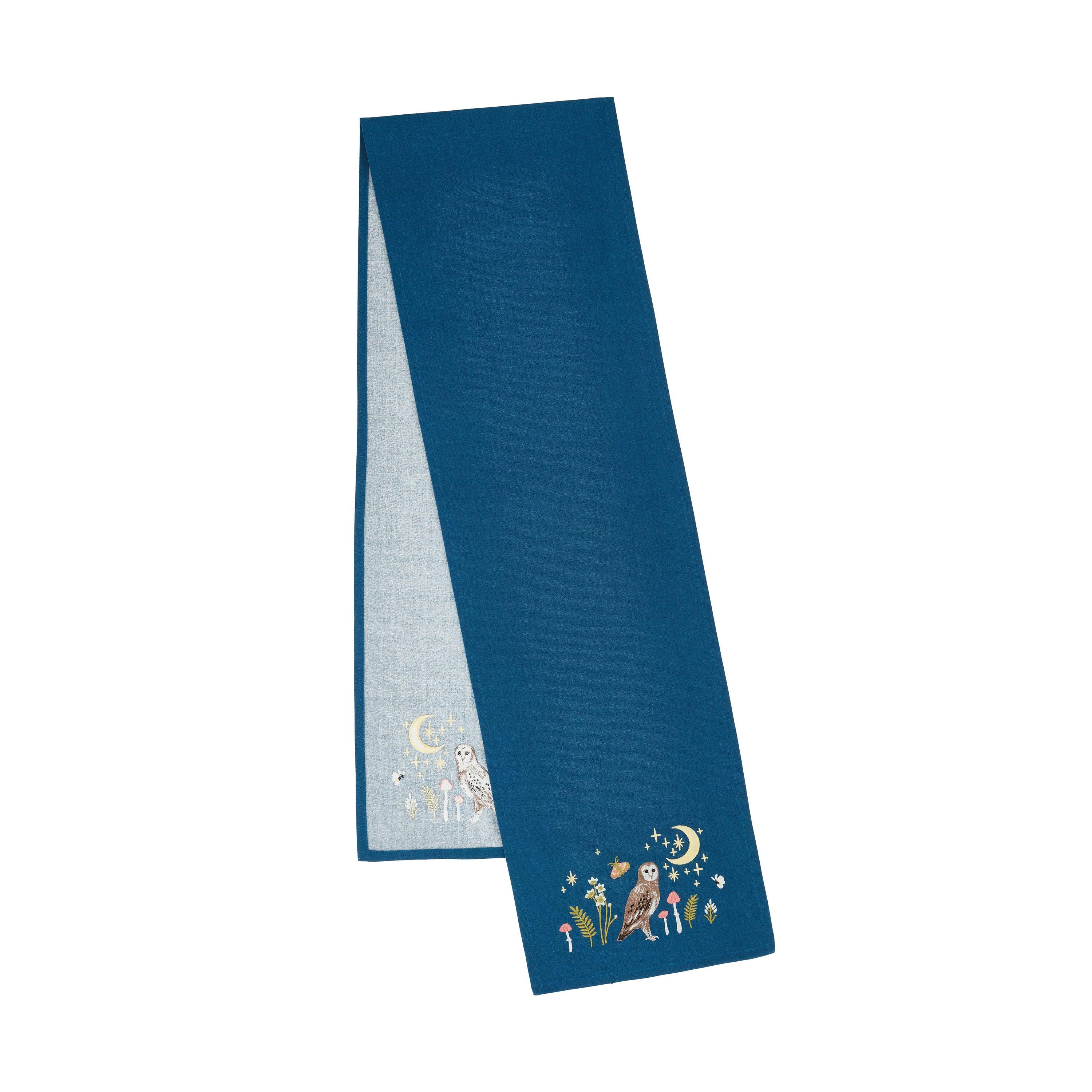 Navy Blue - Catherine Lansfield - Enchanted Twilight Cotton Dining Table Runner - 3