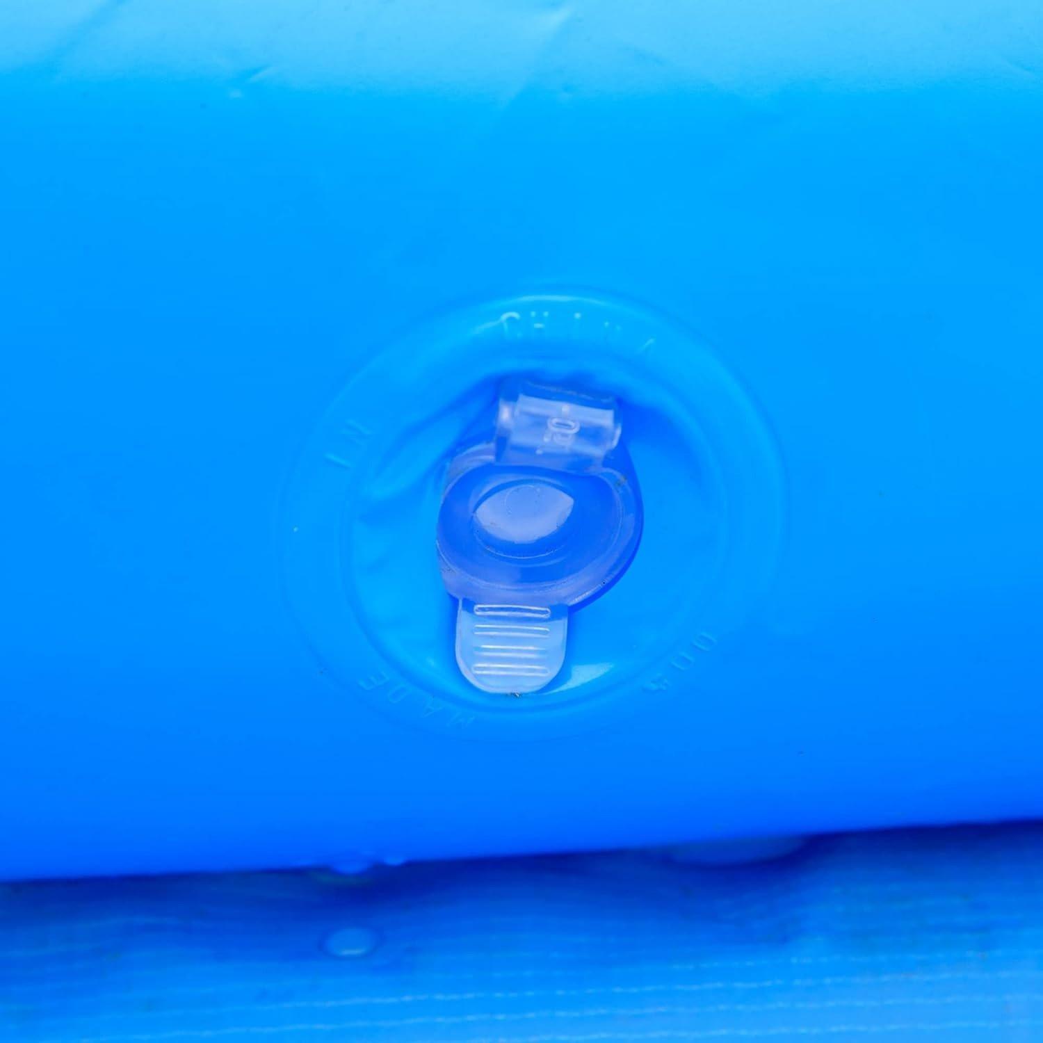 Blue - Outsunny - Outsunny Family Sized Inflatable Swimming Pool - 9