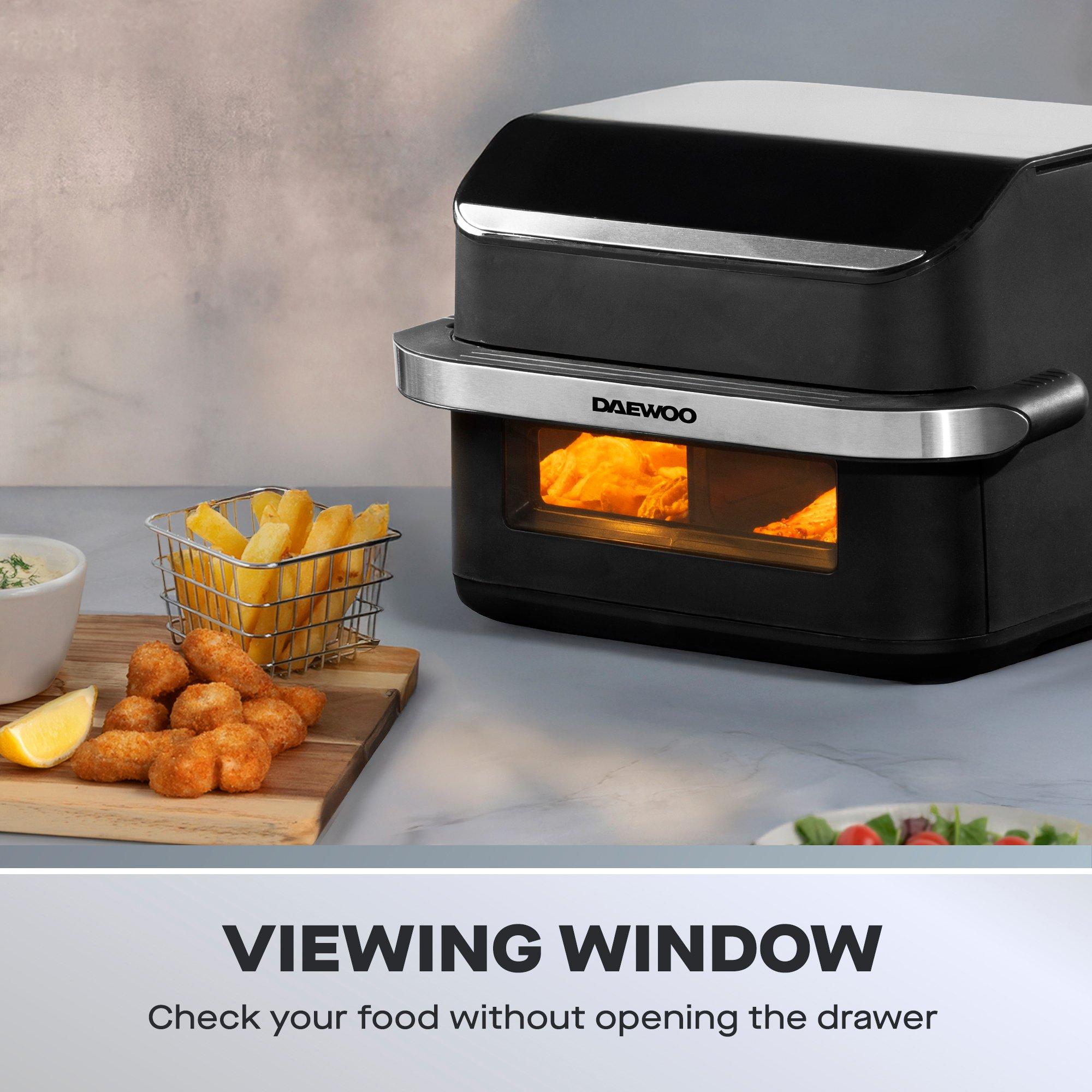 Black - Daewoo Electricals - 10L Mega Drawer Air Fryer - 4