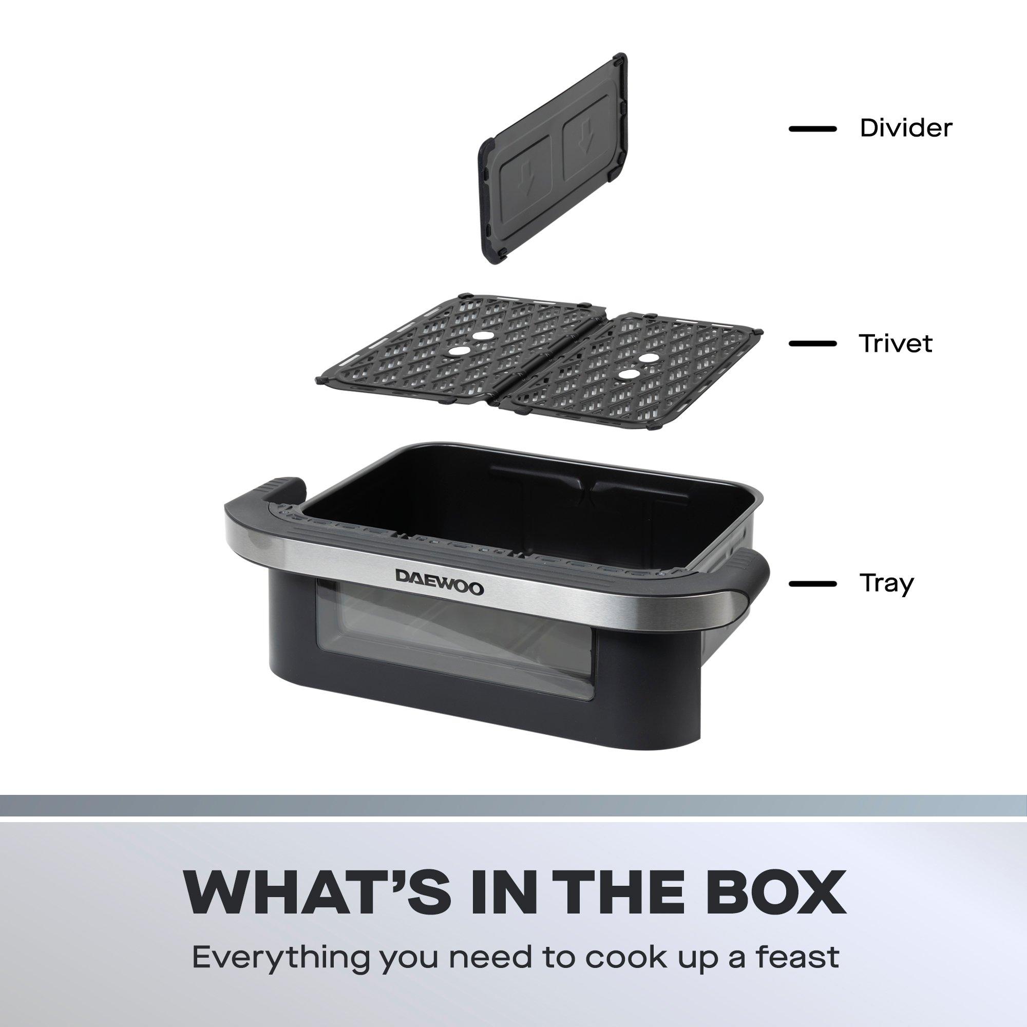 Black - Daewoo Electricals - 10L Mega Drawer Air Fryer - 6