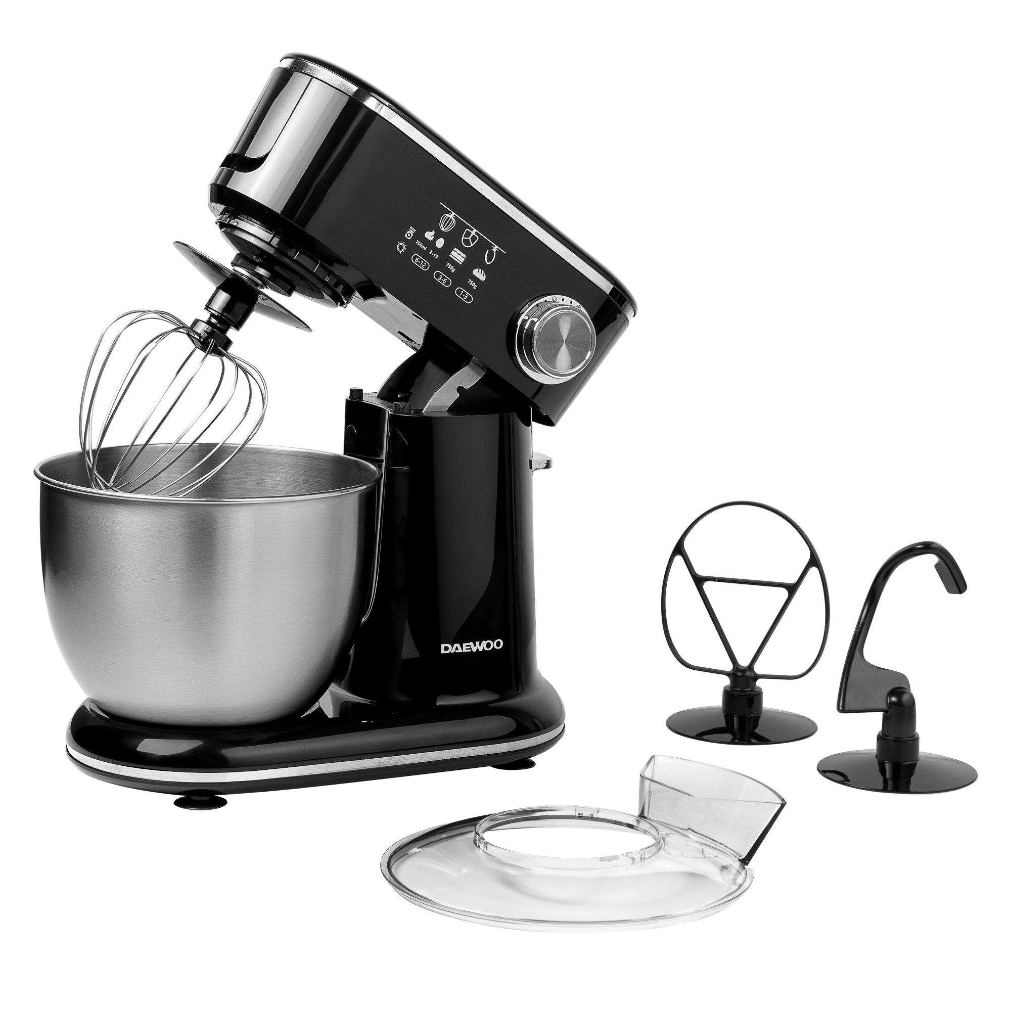 Black - Daewoo Electricals - 1000W 5L STAND MIXER - 1