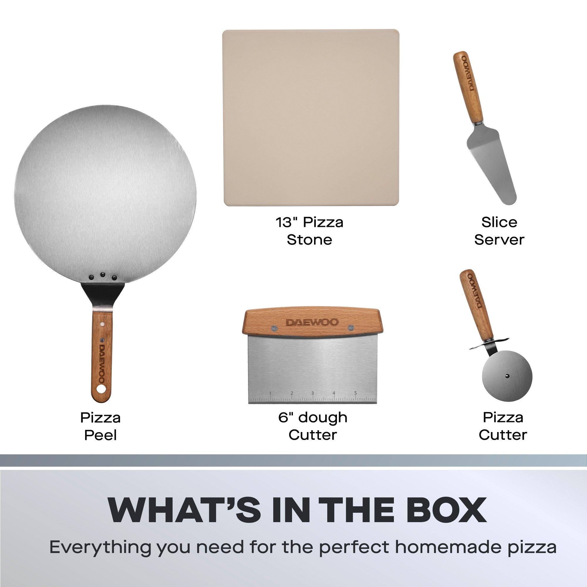 Black - Daewoo Electricals - NapoliCasa 12” Indoor Electric Pizza Oven - 5