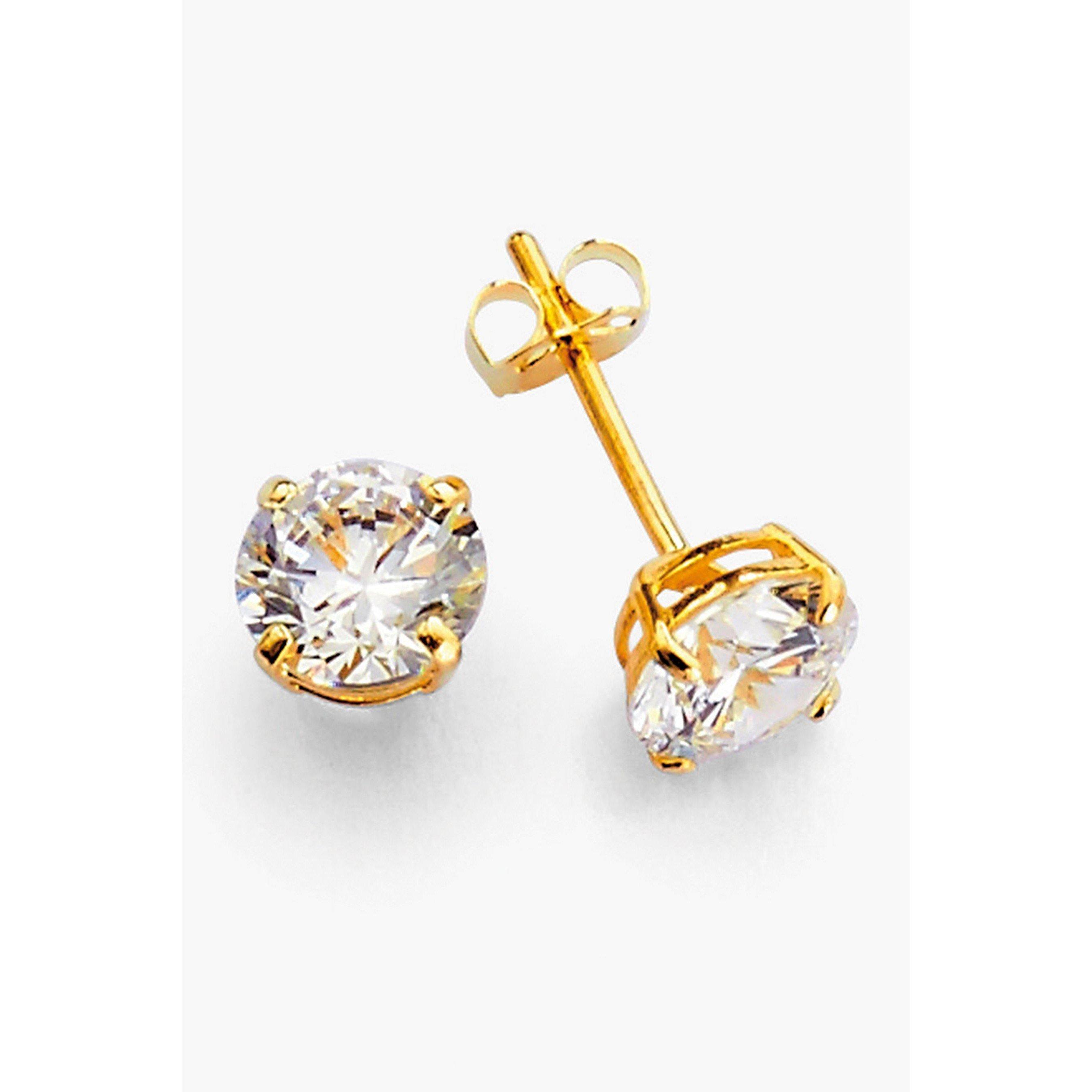 Gold - Be You - 9ct Yellow Gold Round Stud Earrings