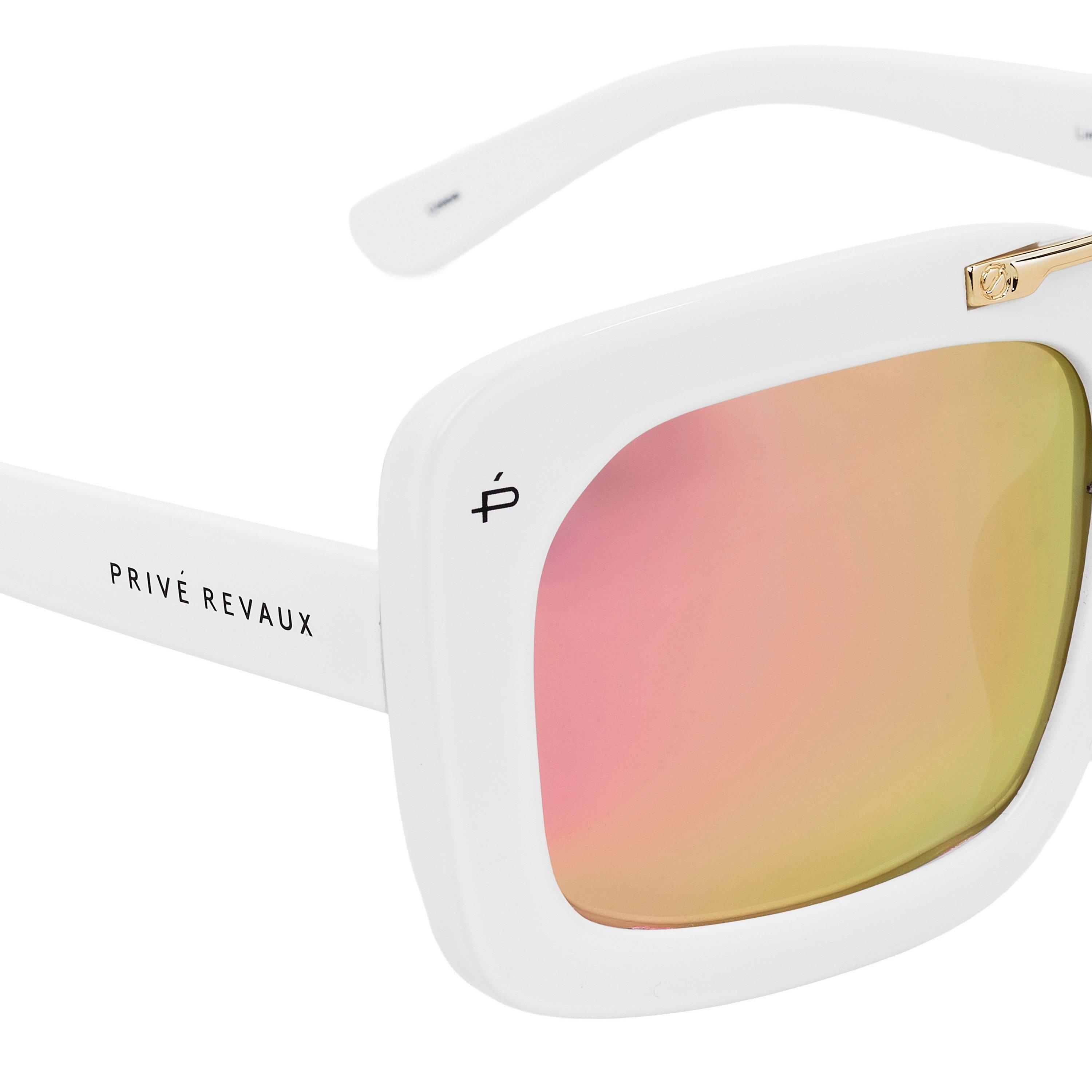 White - Prive Revaux - Adults Round Sunglasses - 3