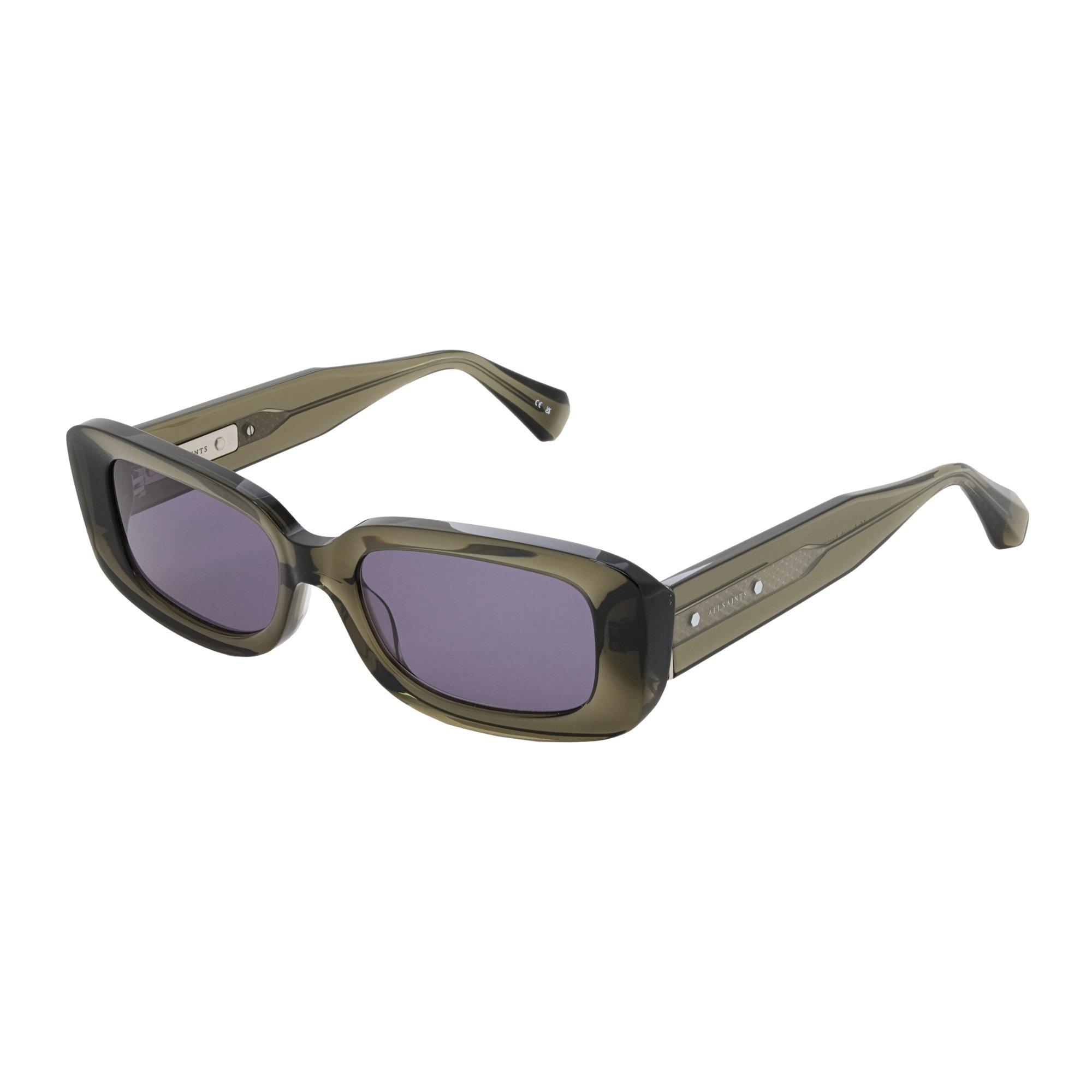 Crystal Khaki - AllSaints - All Sonic 99 Geometric Rectangle Sunglasses - 2