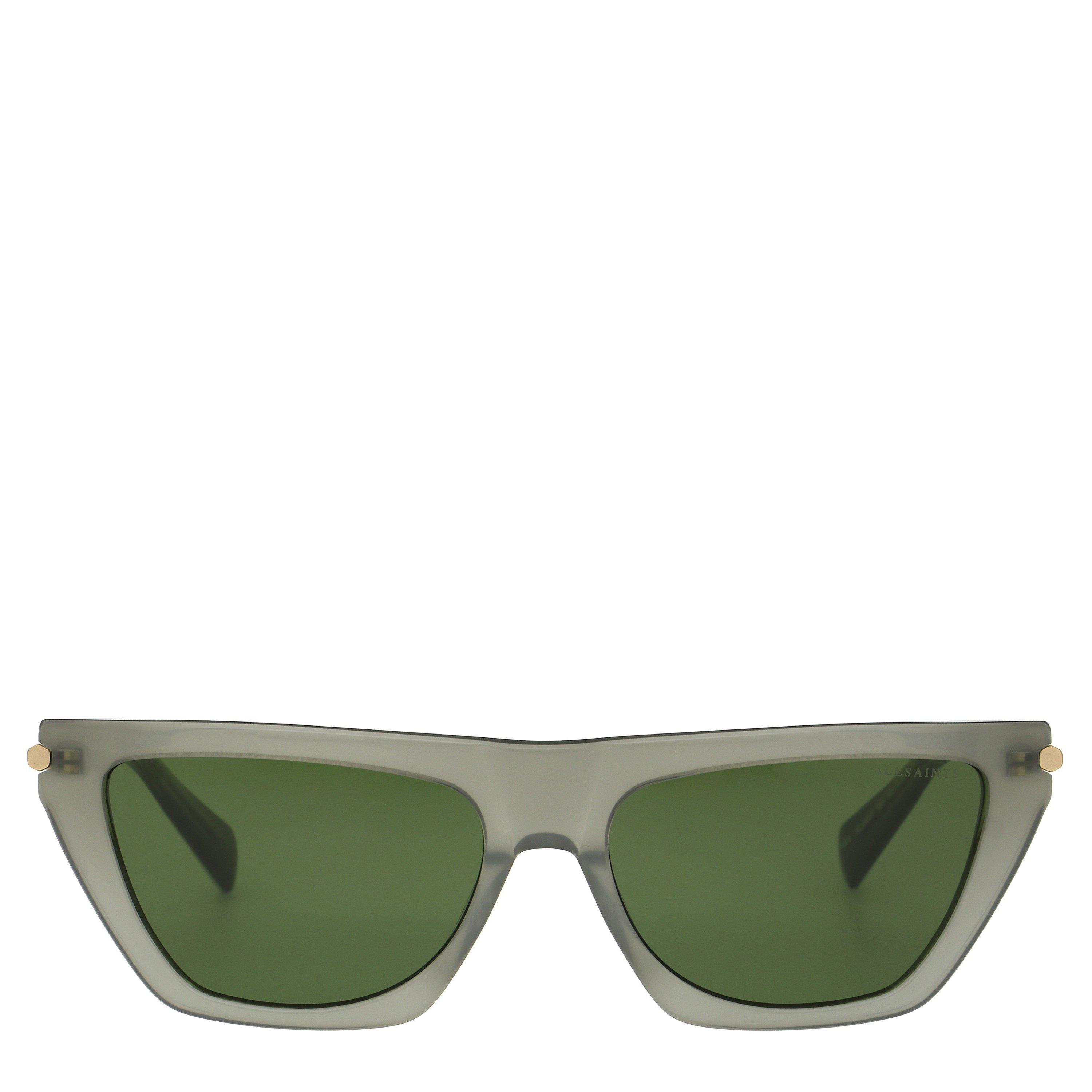 Allsaints Women's Minka Angular Frame Cat Eye Sunglasses - Grey Khaki