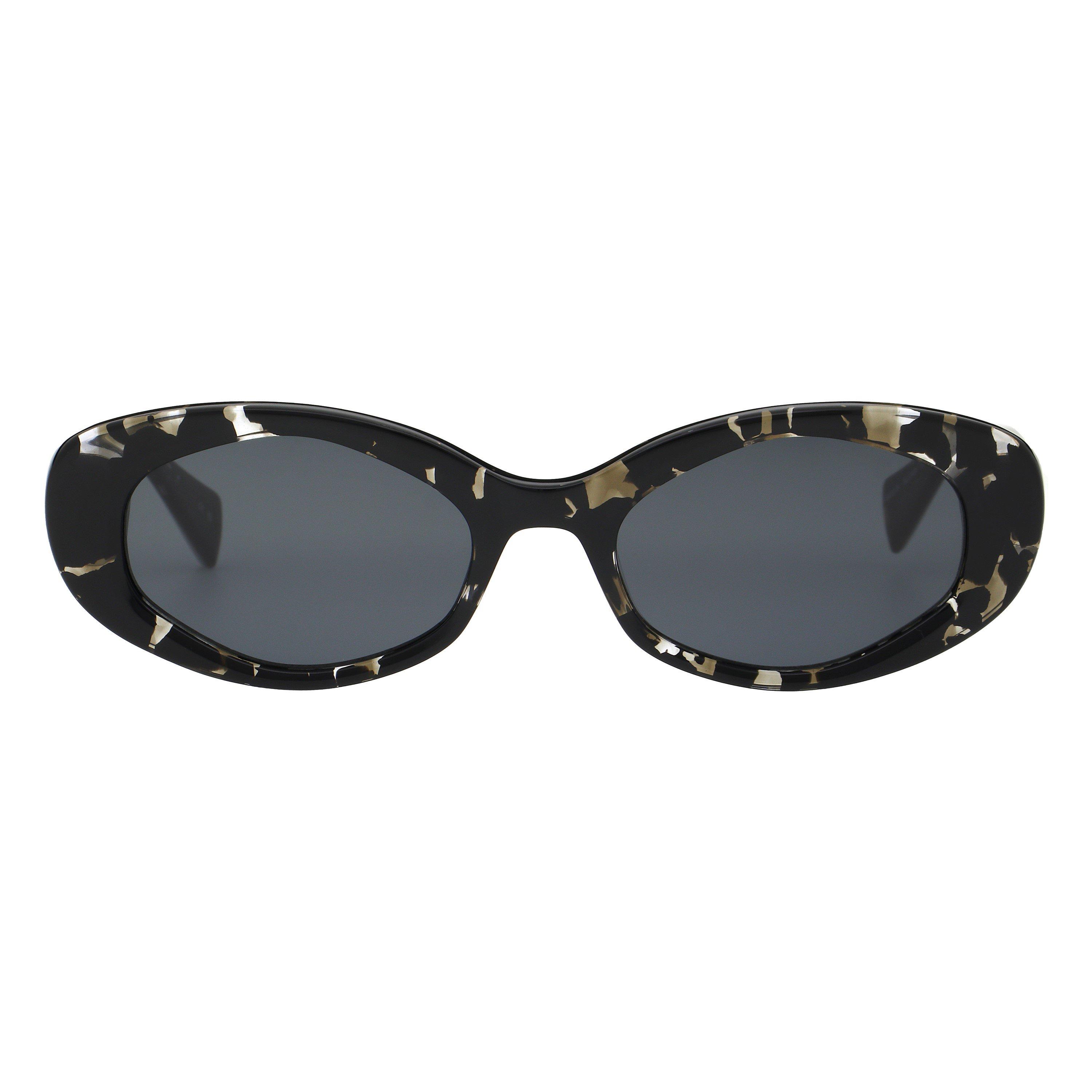 Black Tort - AllSaints - Women's All Carolyn Oval Sunglasses - 1