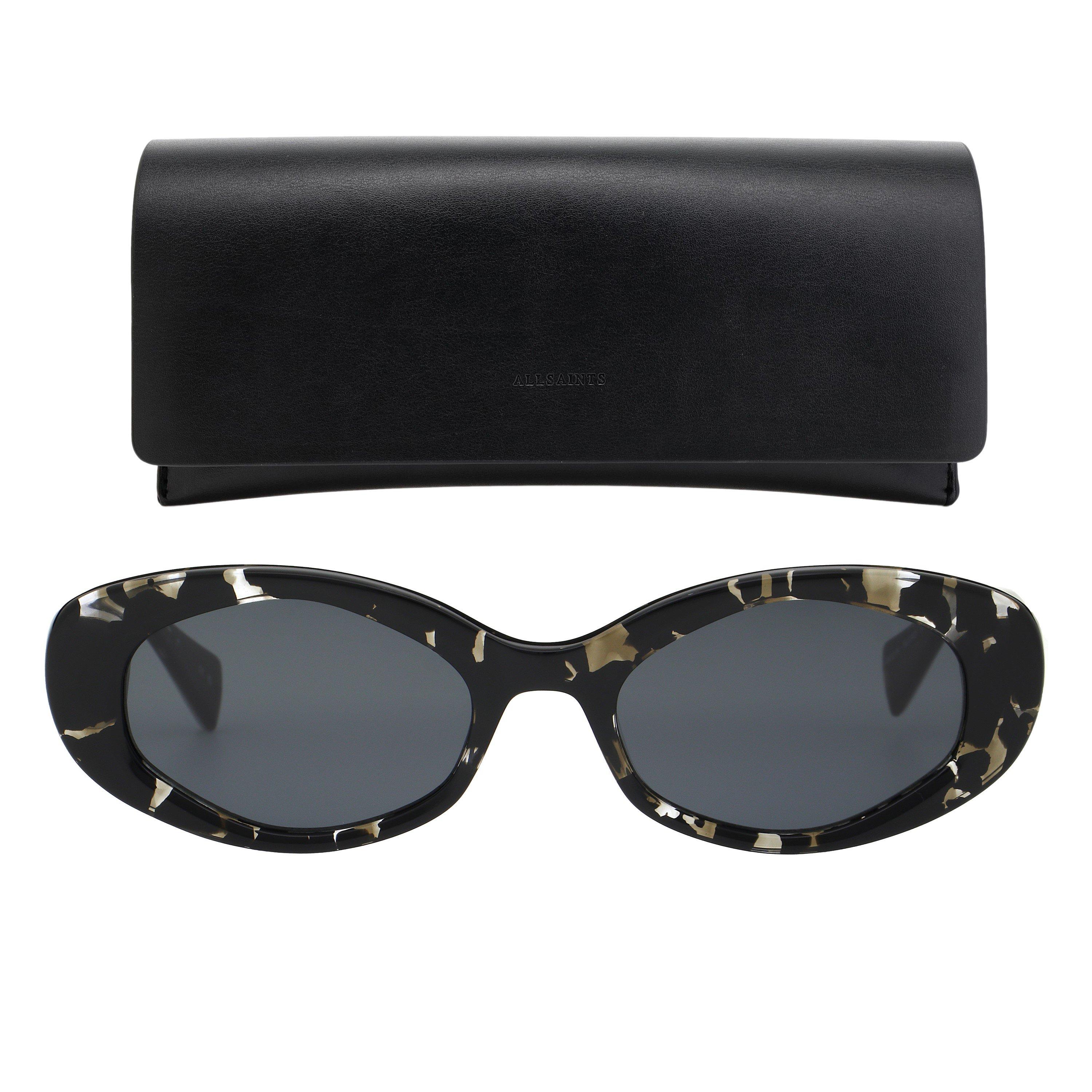 Black Tort - AllSaints - Women's All Carolyn Oval Sunglasses - 4