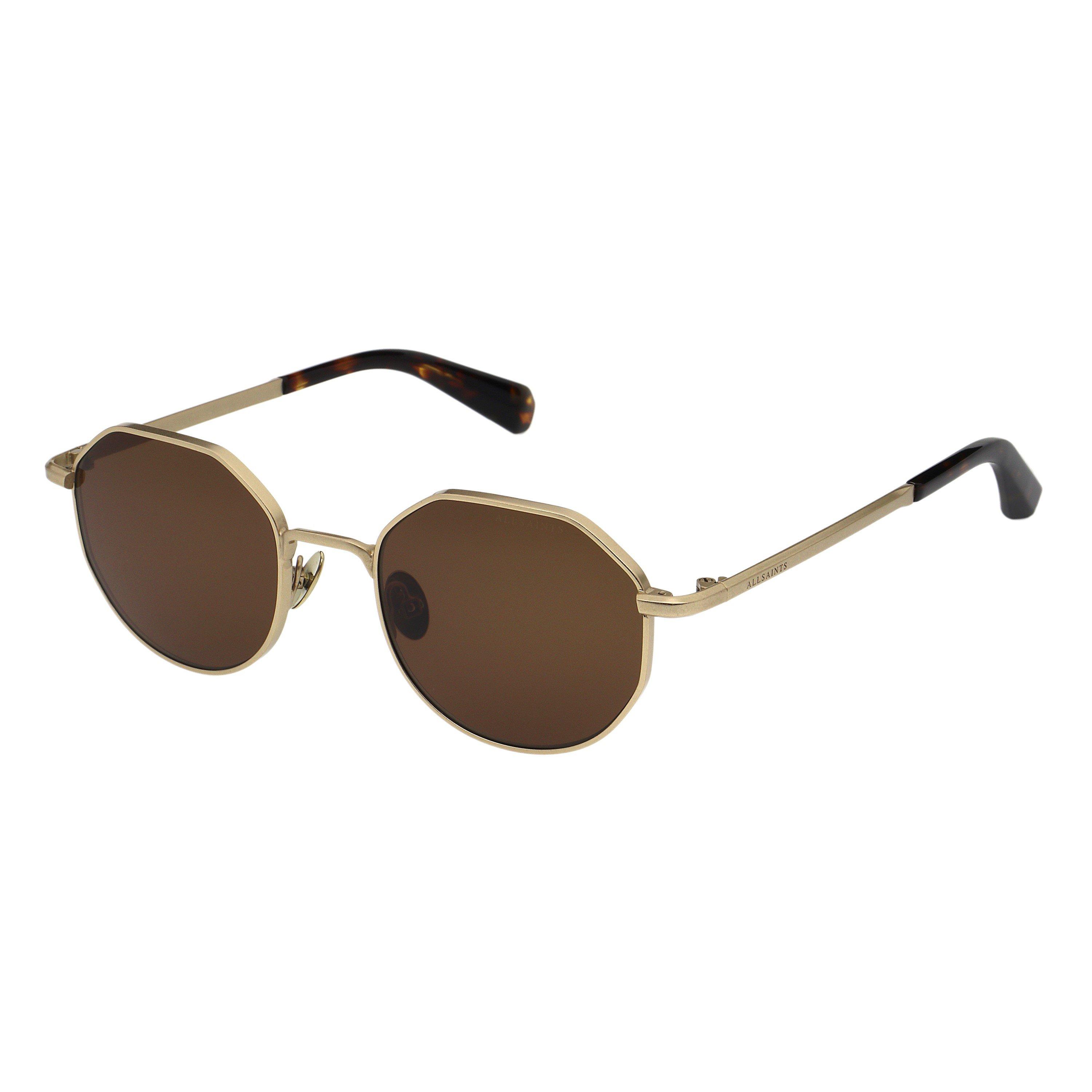 Gold - AllSaints - Blake Round Sunglasses - 2