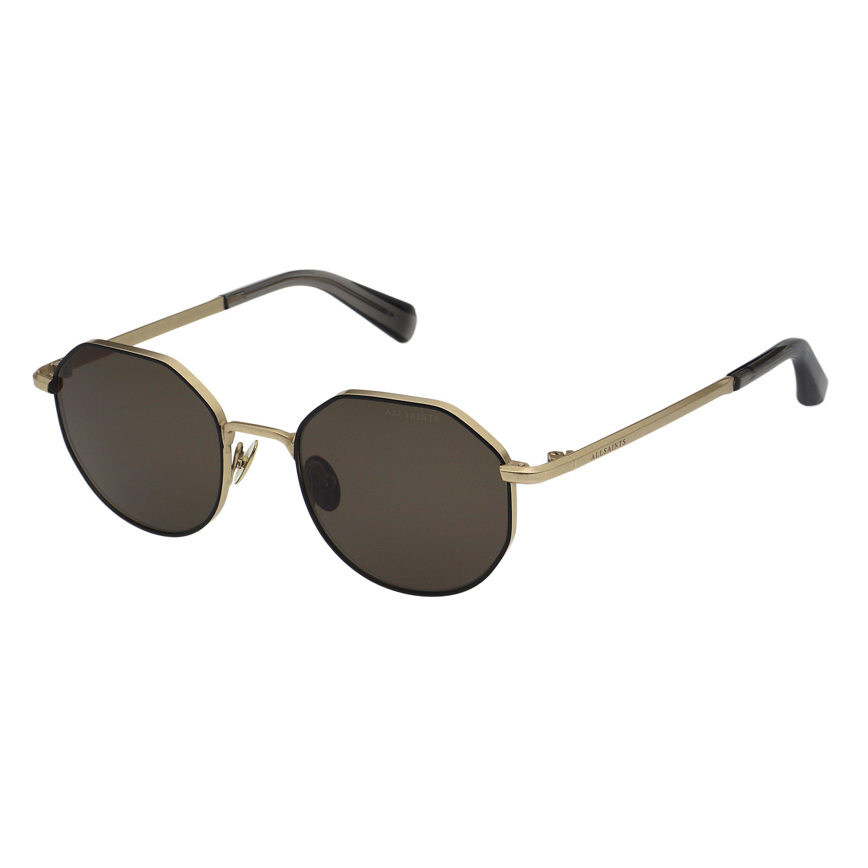 Gold/Black - AllSaints - Blake Round Sunglasses - 2