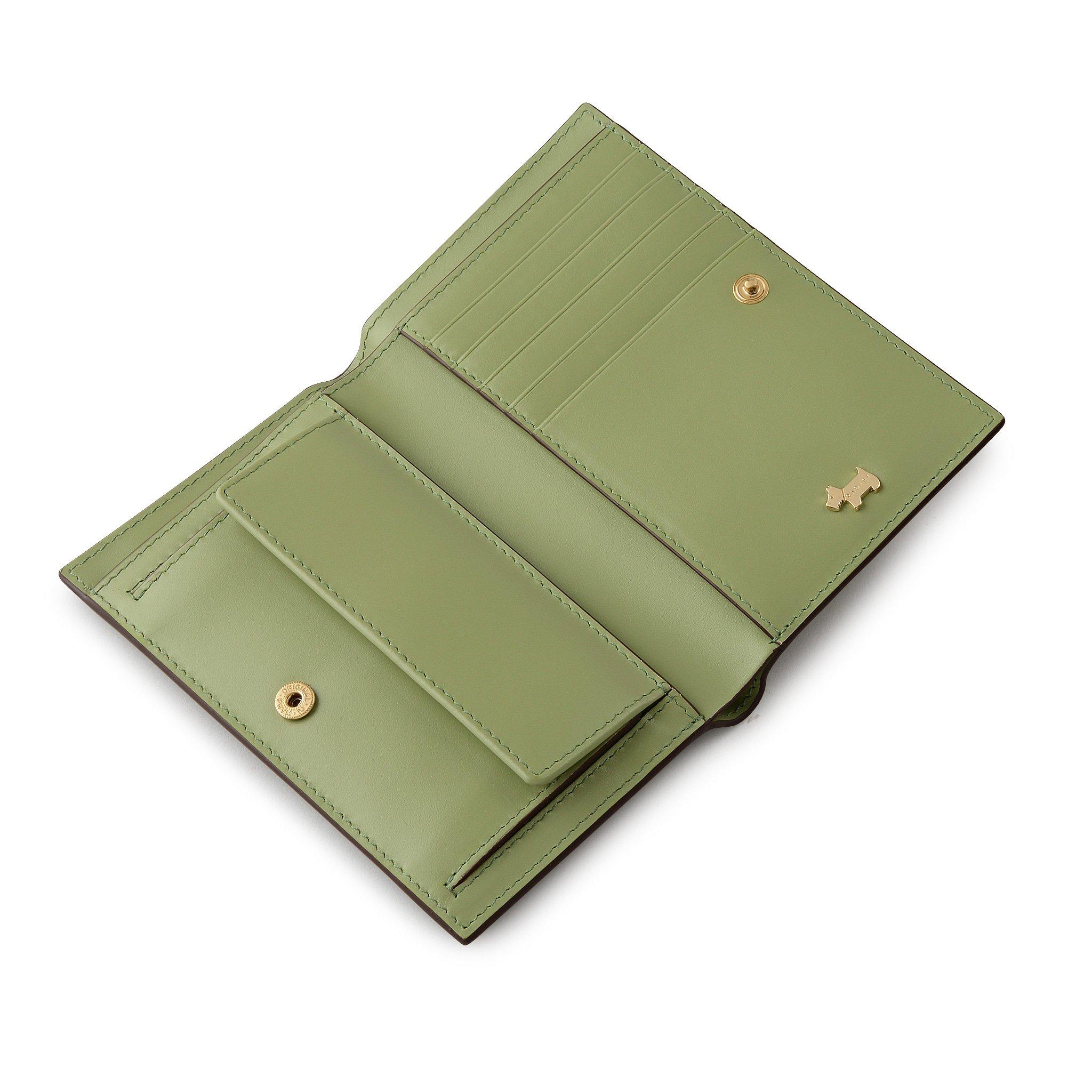 APPLE - Radley - Women's Heritage Lane Leather Billfold Wallet - 3