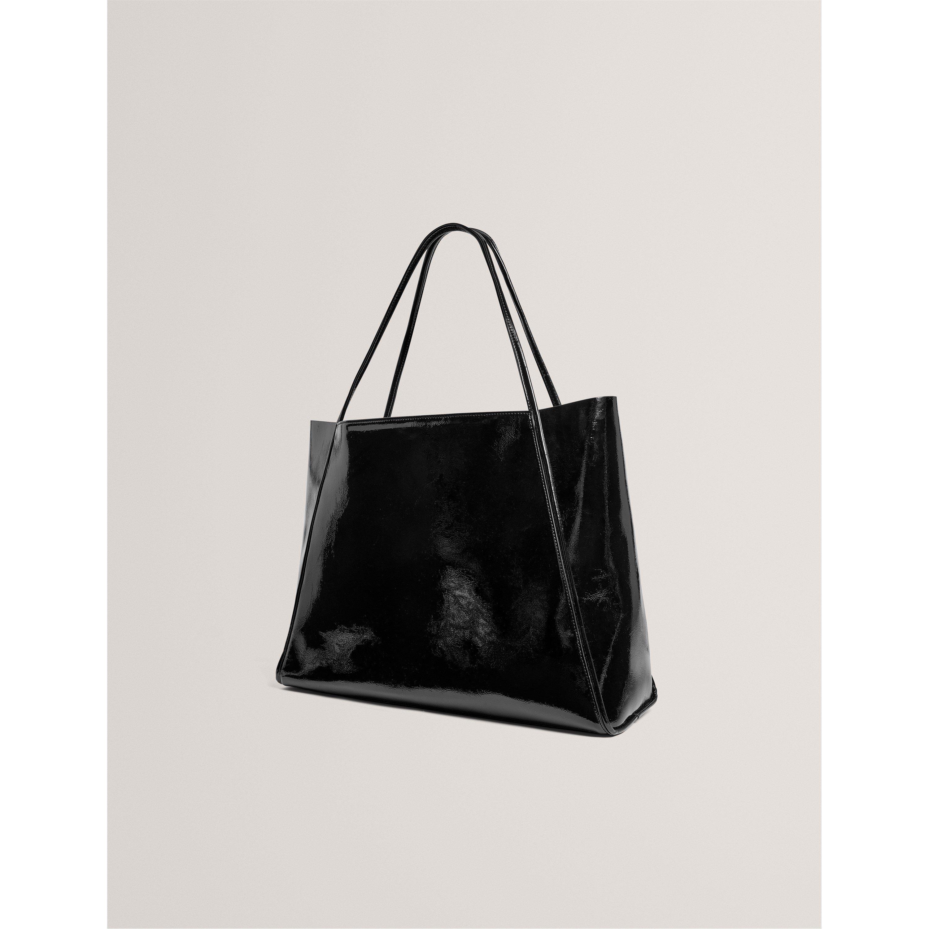 Black - Ted Baker - Women's PU Slouch Tote Bag - 2