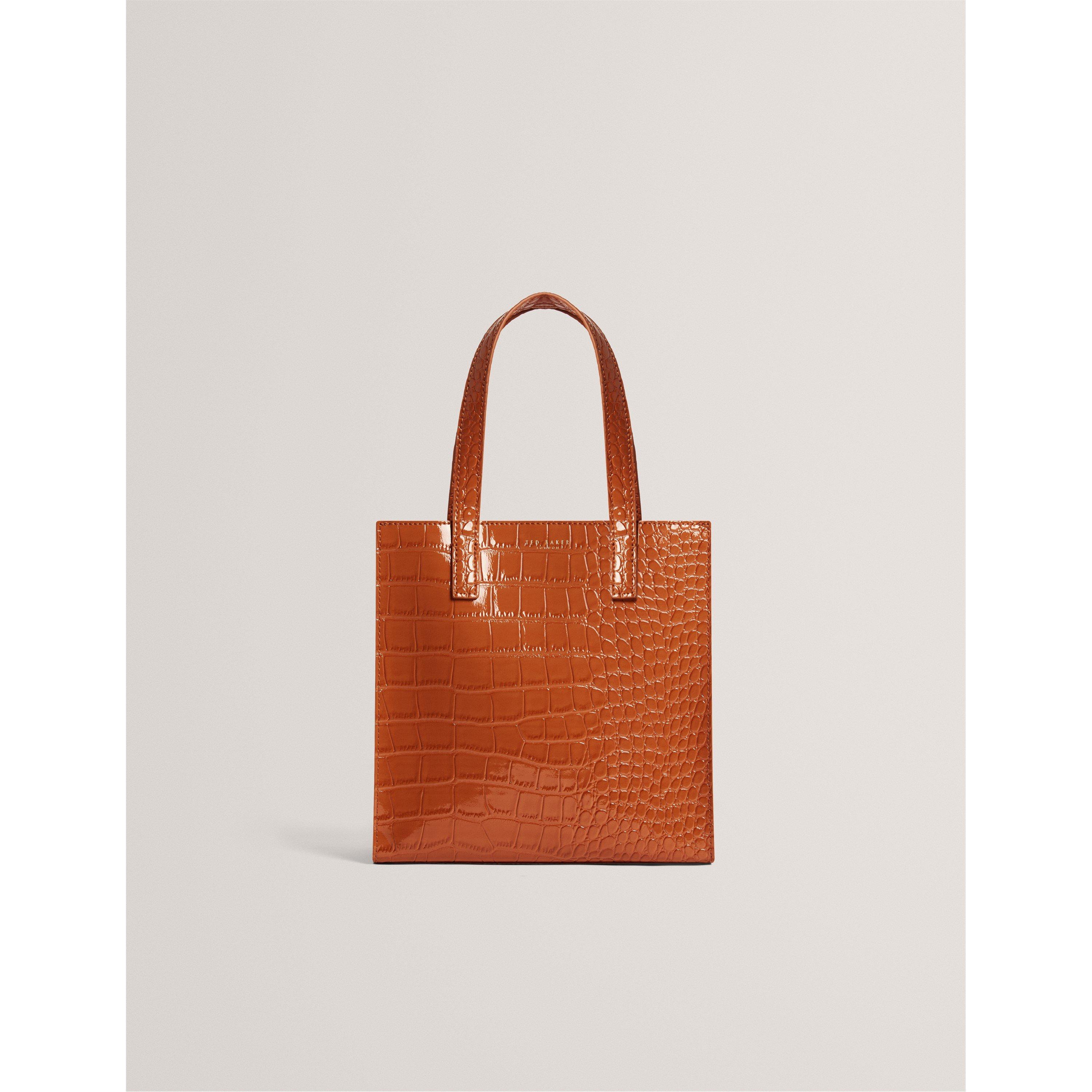 Ted Baker Ted Baker Croc Small Icon Tote Bag - Tan