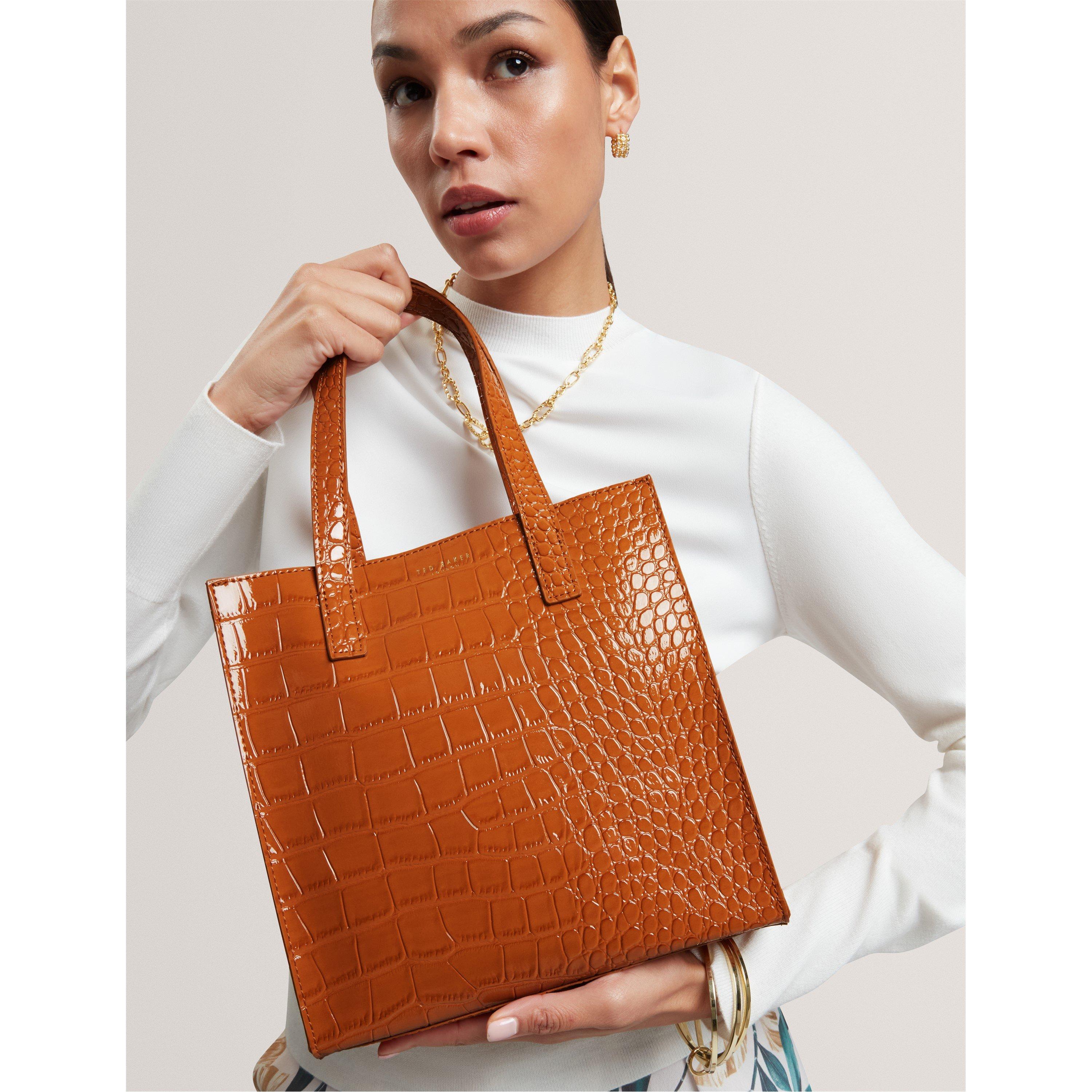Tan - Ted Baker - Ted S Croc Icon Bag Ld61 - 3