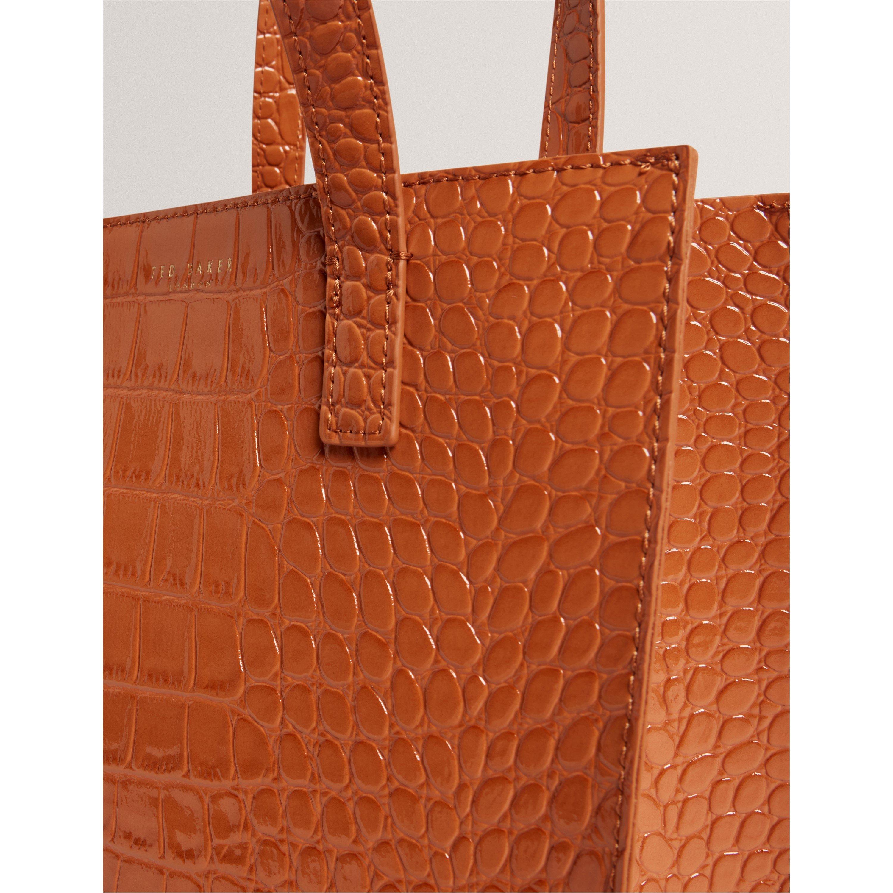 Tan - Ted Baker - Ted S Croc Icon Bag Ld61 - 4