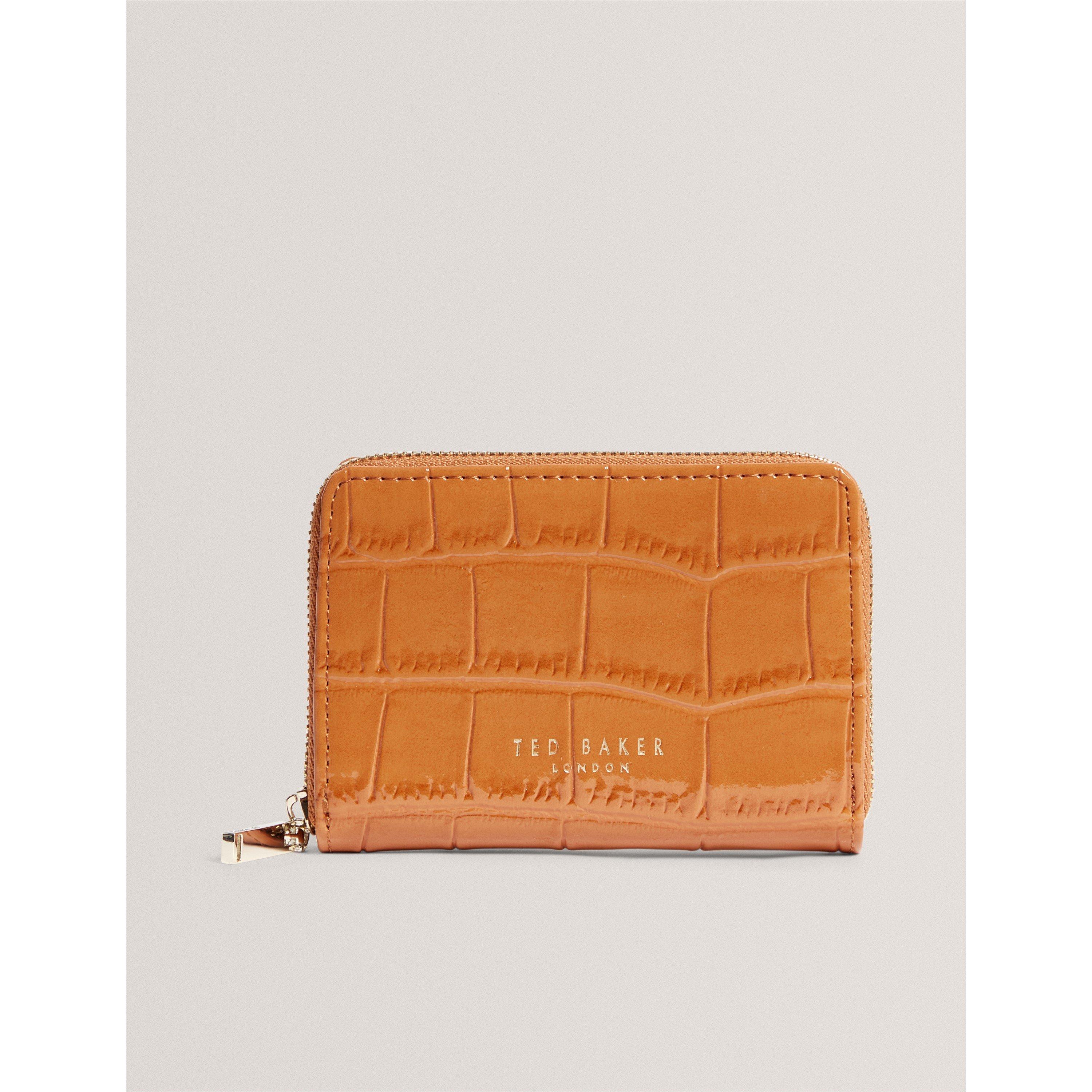 Ted Baker Women's Croc Zip Around Purse - Tan
