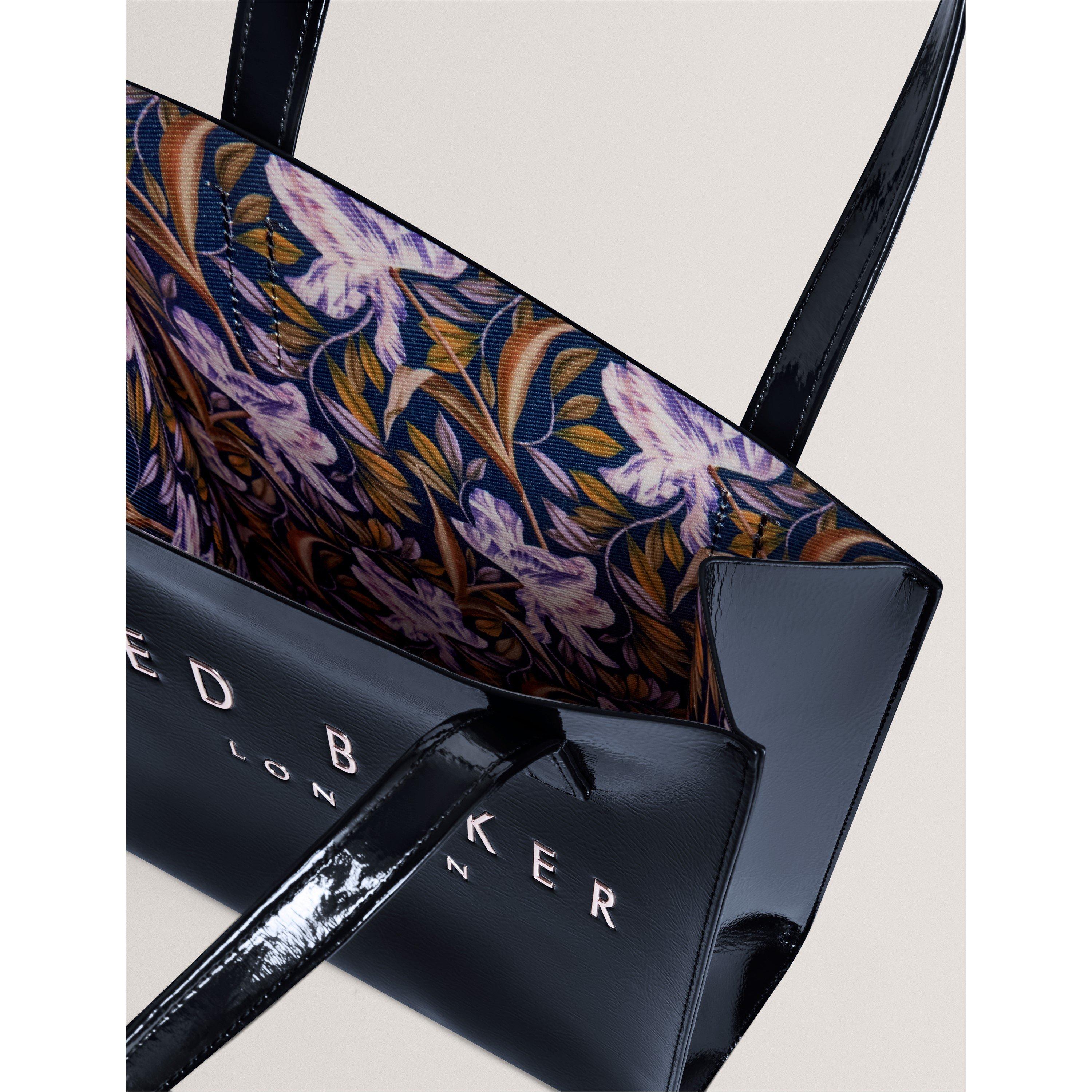 Ted Baker Camryyn Large Printed Crinkle Icon Bag Navy main image 1