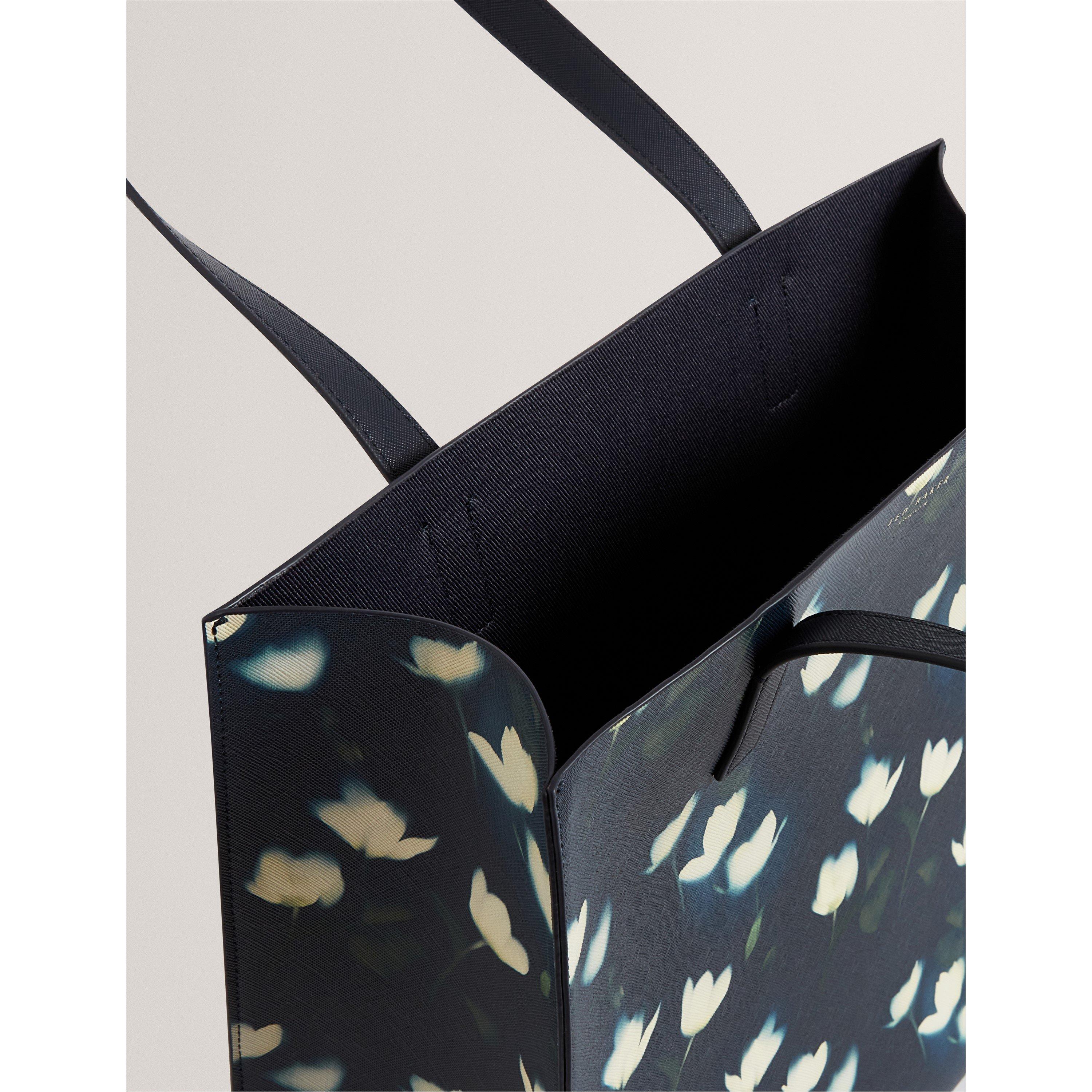 Navy - Ted Baker - Ted L Print Icon Bag Ld61 - 5