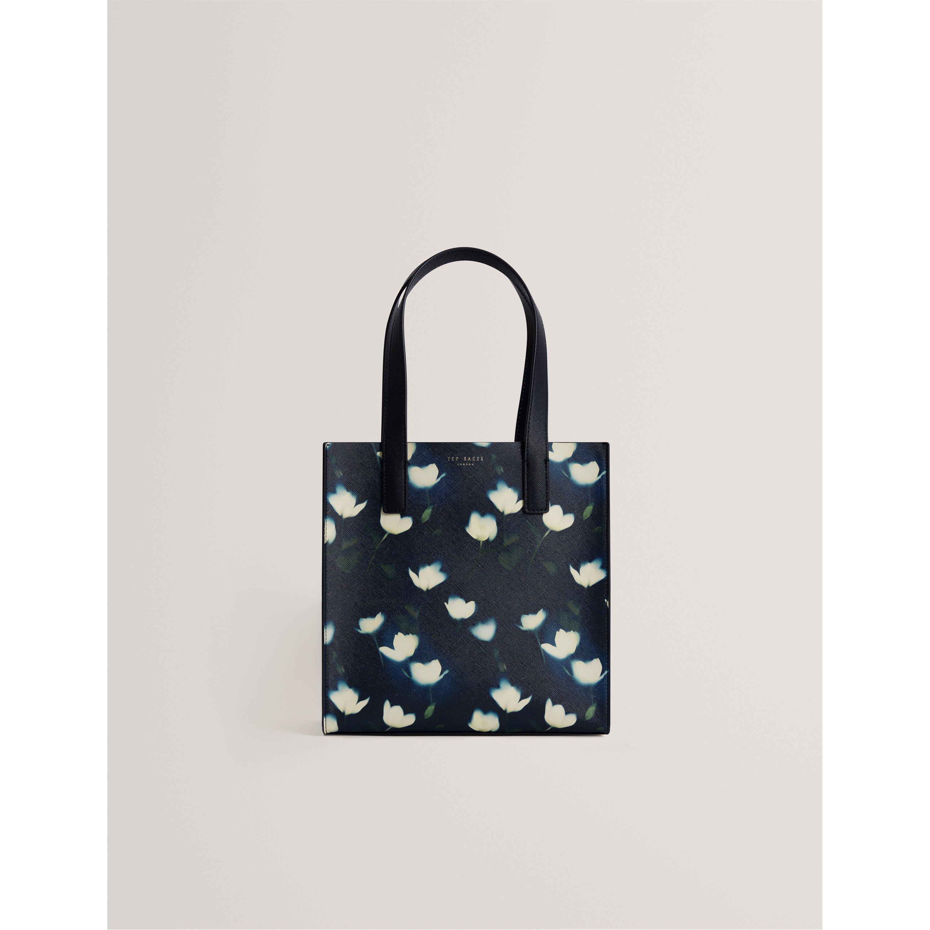 Navy - Ted Baker - Small Tulip Printed Icon Tote Bag - 1