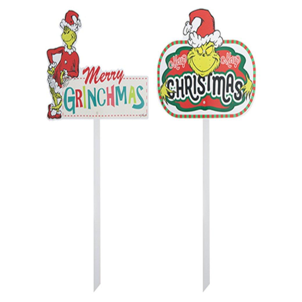 Grinch Sign Outdoor Christmas Decorations