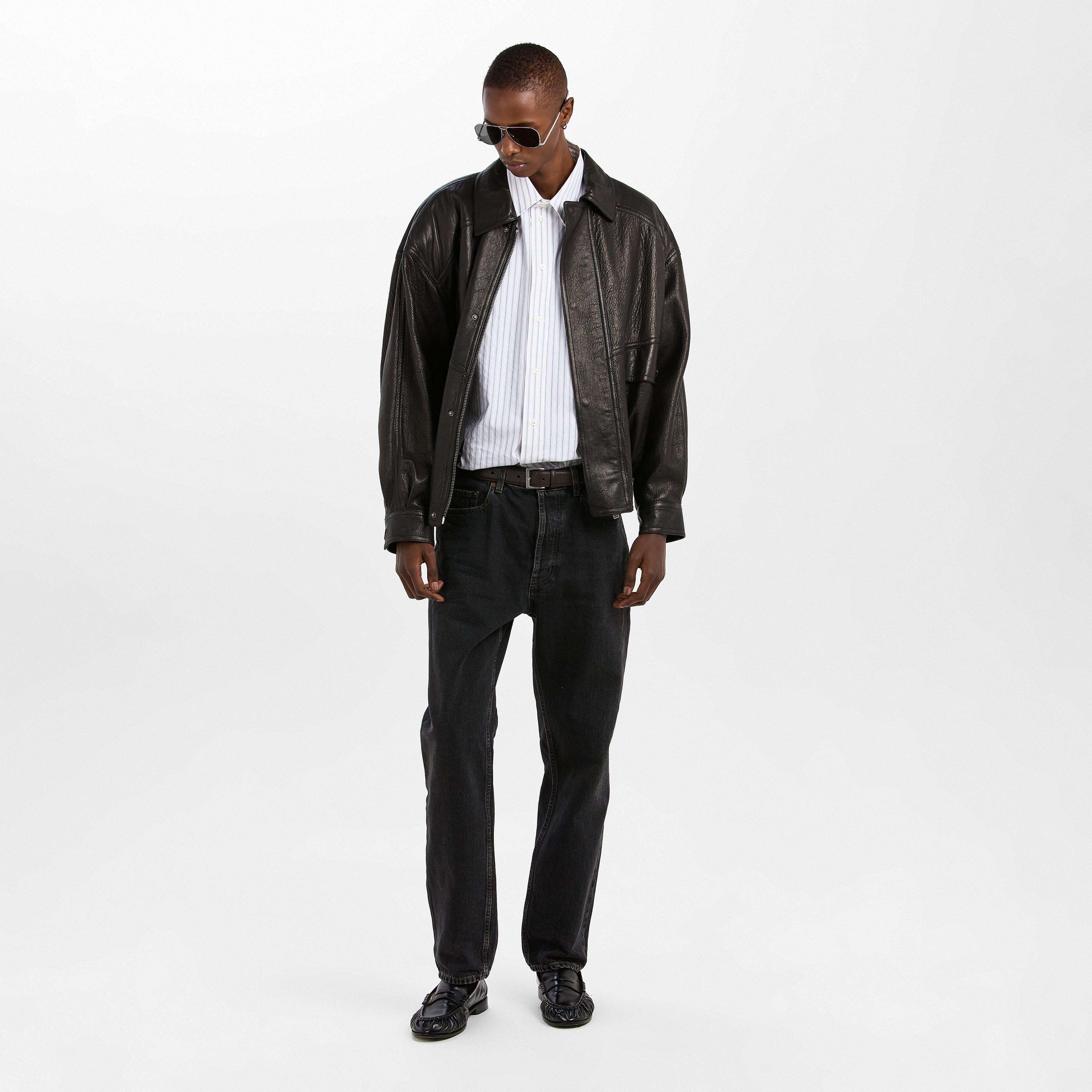 Fondente - Saint Laurent - Men's YSL Leather Belt - 5