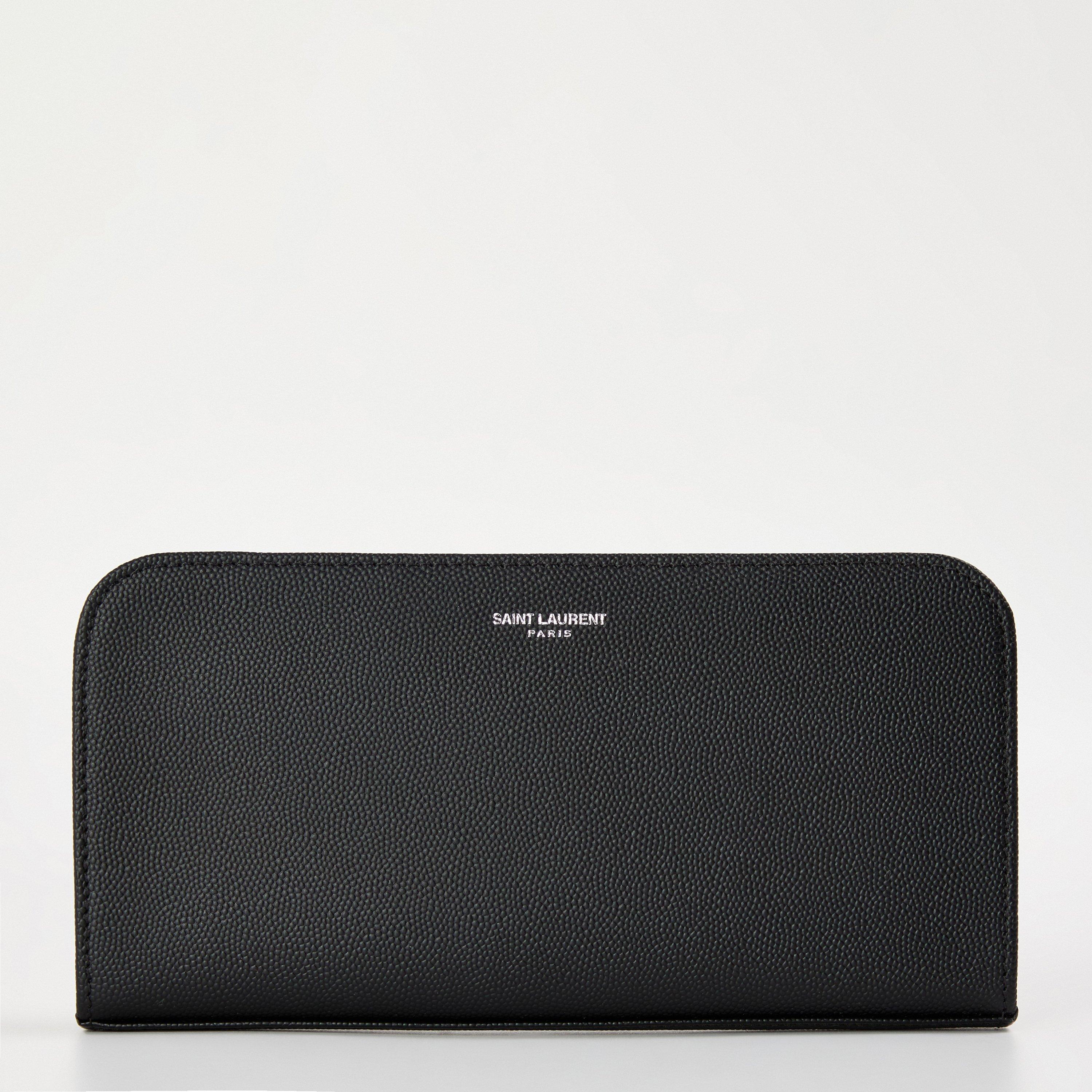 Black - Saint Laurent - Men's Zip Around Purse - 1