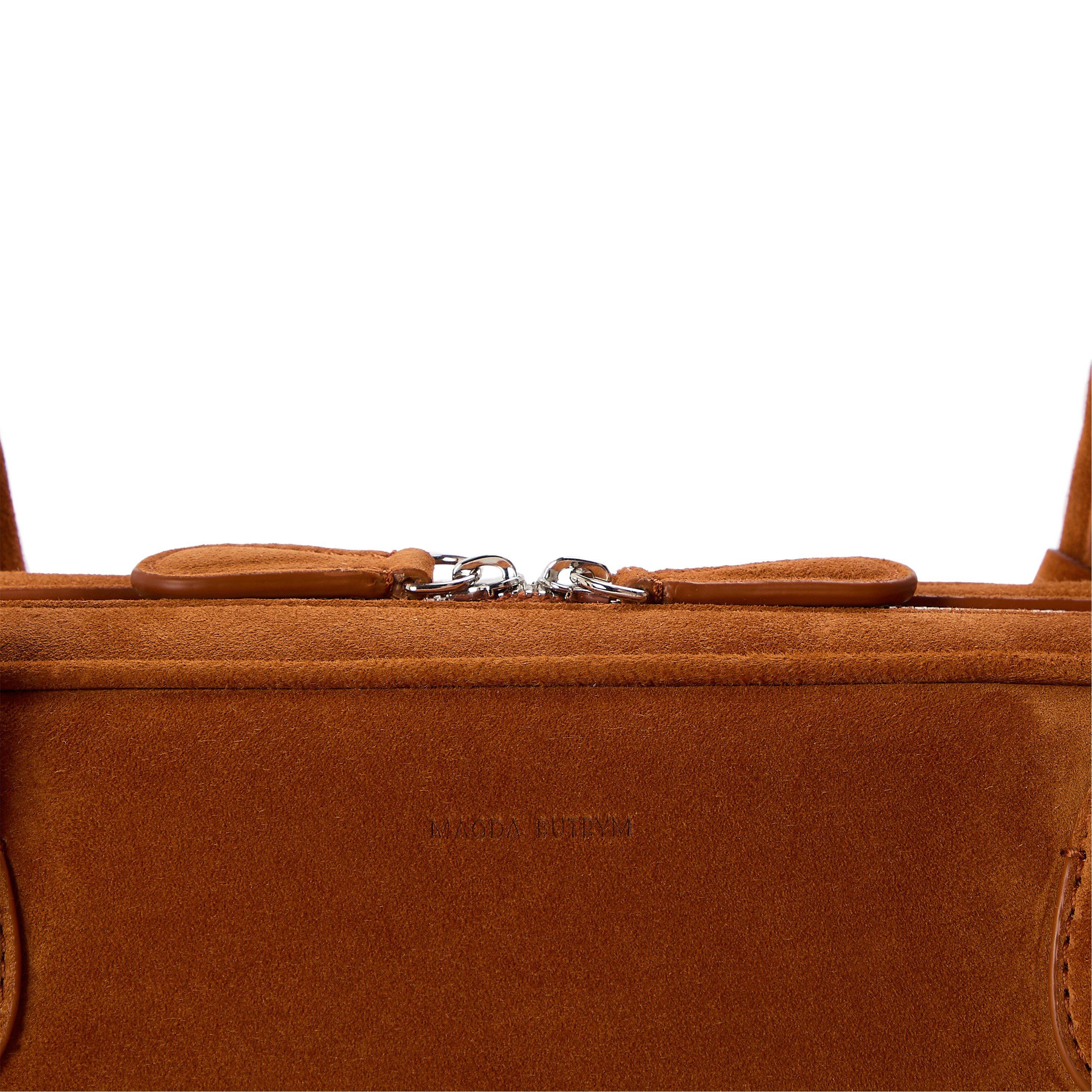 Dark Caramel - Magda Butrym - Women's Baguette Bag - 4