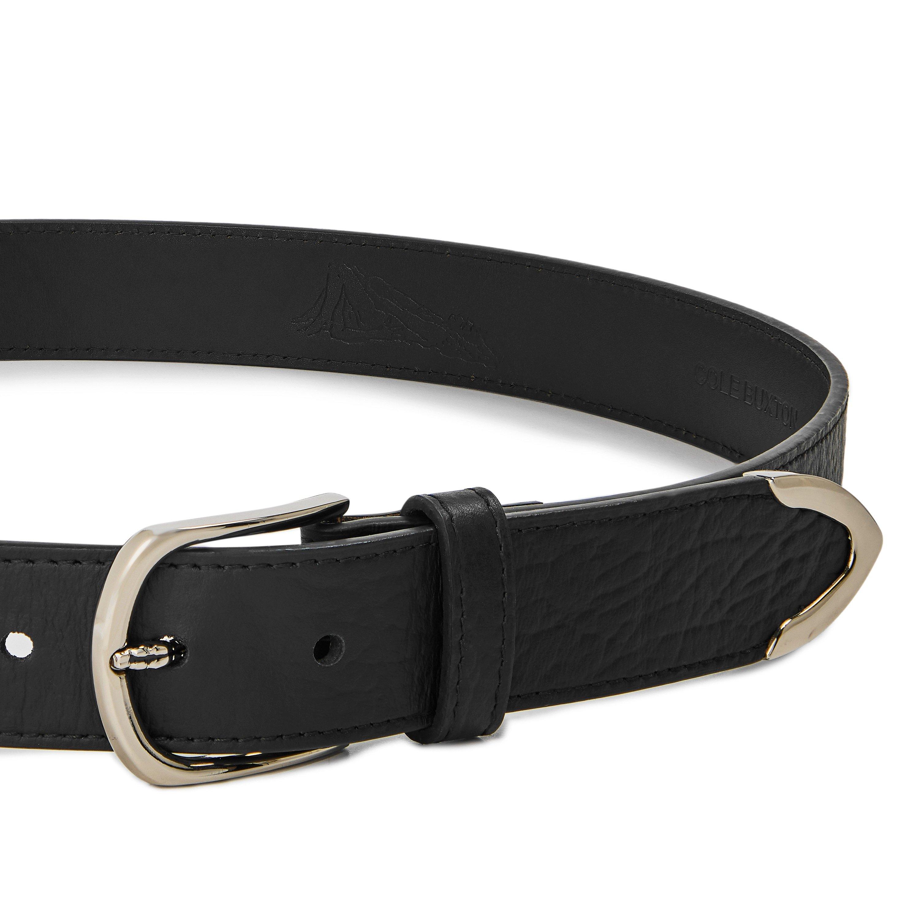 Black - Cole Buxton - Men's Leather Belt - 3