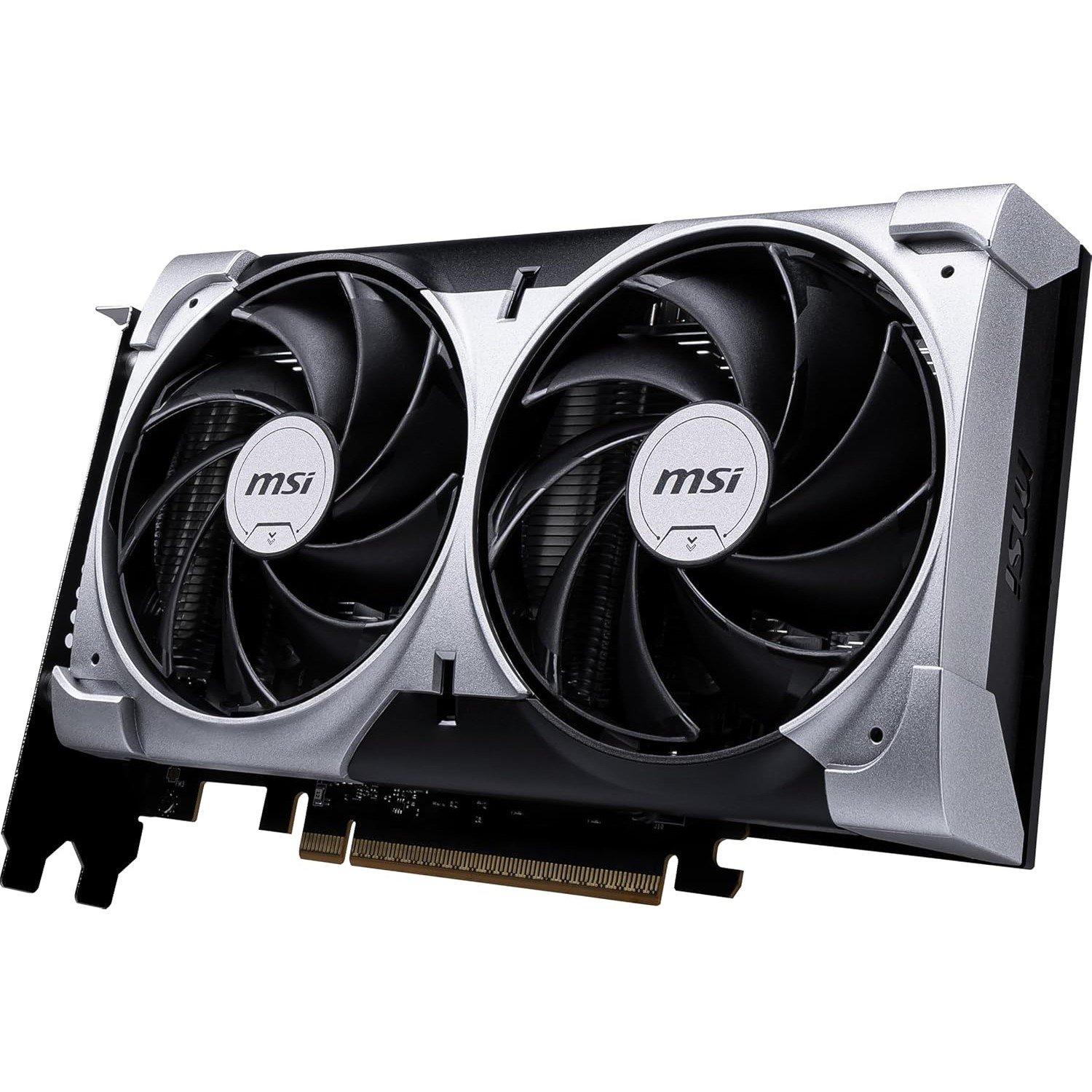 Crna - MSI - NVIDIA GeForce RTX 5060 VENTUS 2X OC Graphics Card for Gaming - 8GB - 2
