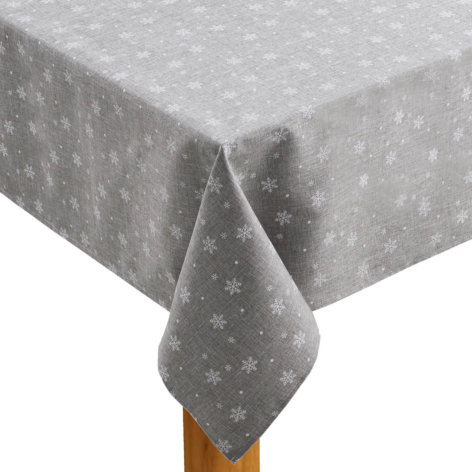 Grey - Alan Symonds - Cationic Star Grey Tablecloth - 2