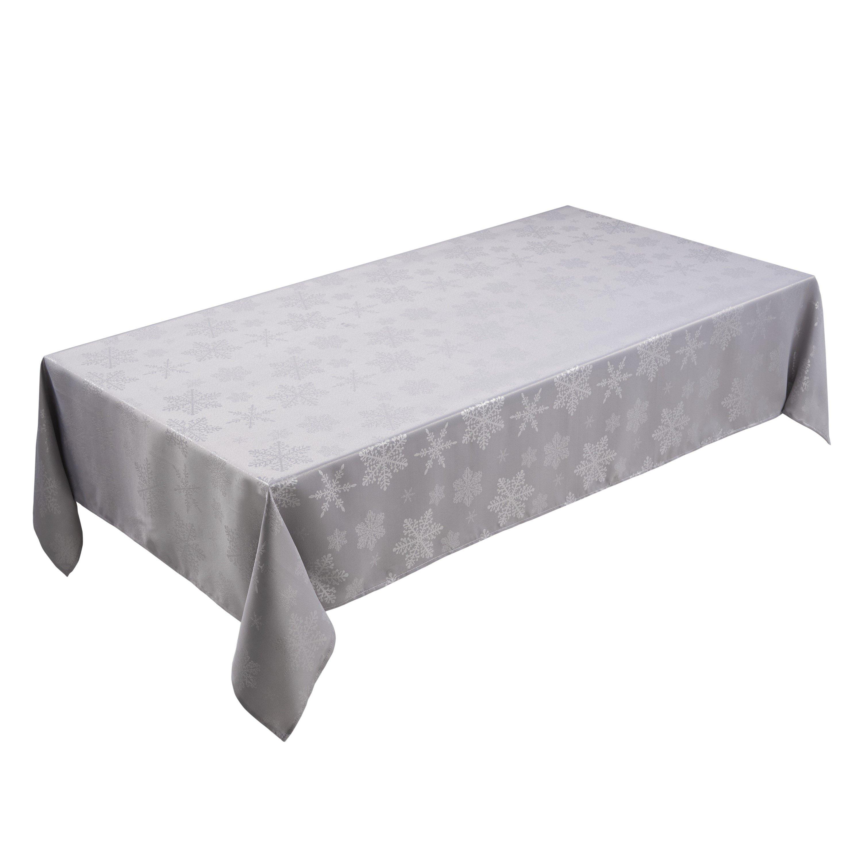 Grey - Alan Symonds - Snowflake Tablecloth - 1