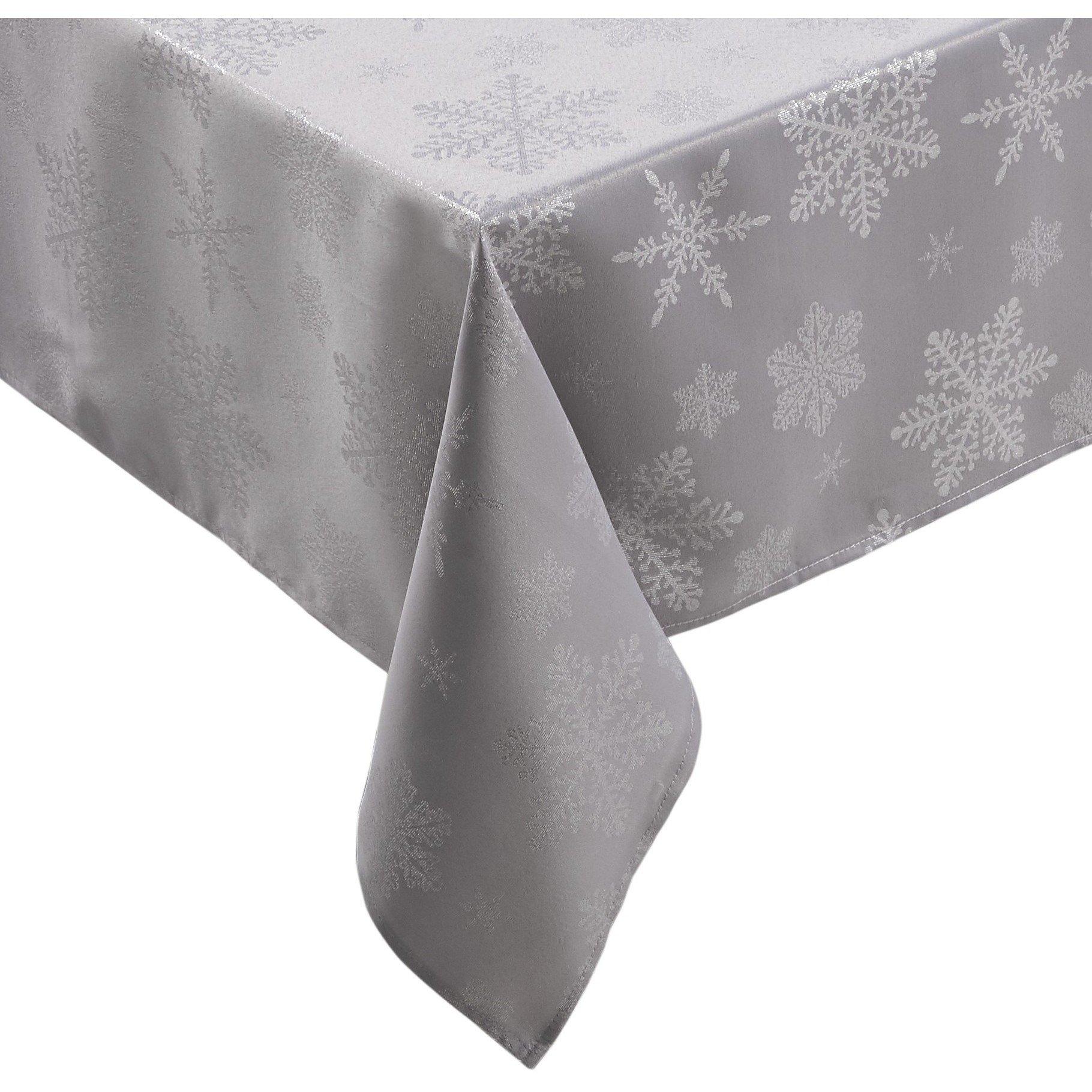 Grey - Alan Symonds - Snowflake Tablecloth - 2