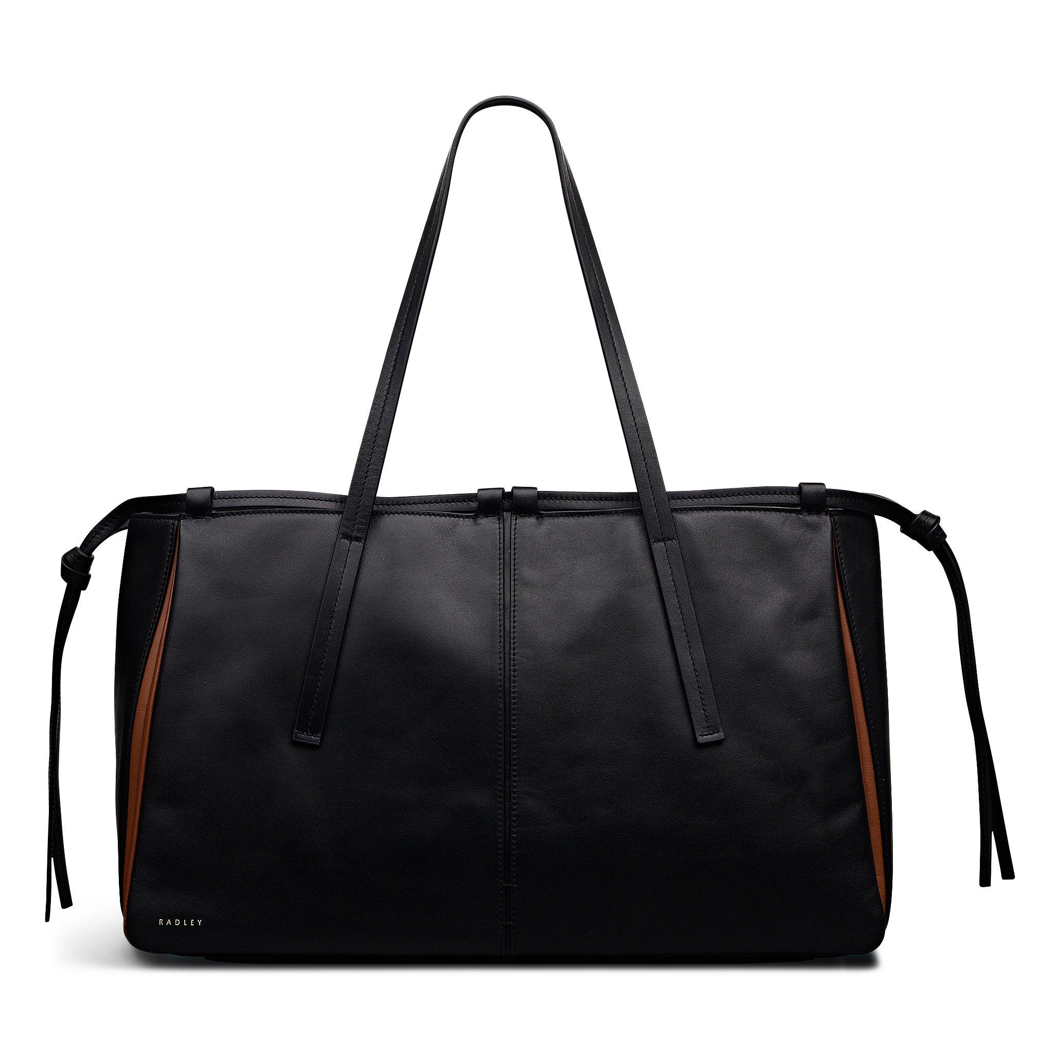 BLACK - Radley - Women's The Connaught Leather Shoulder Strap Tote Bag - 1