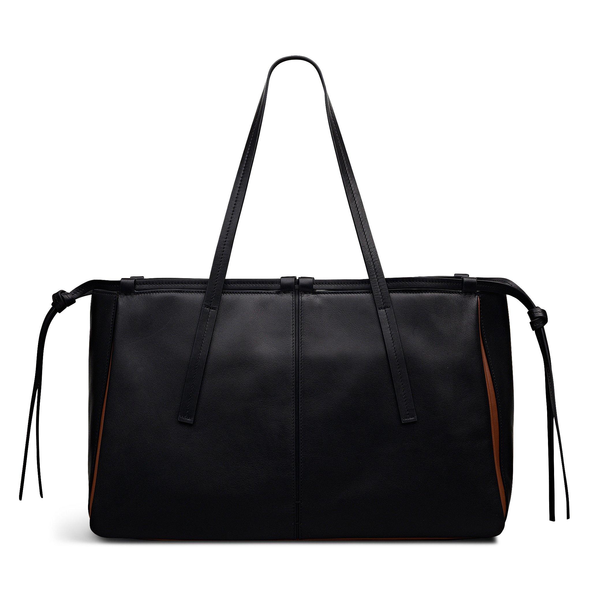BLACK - Radley - Women's The Connaught Leather Shoulder Strap Tote Bag - 2