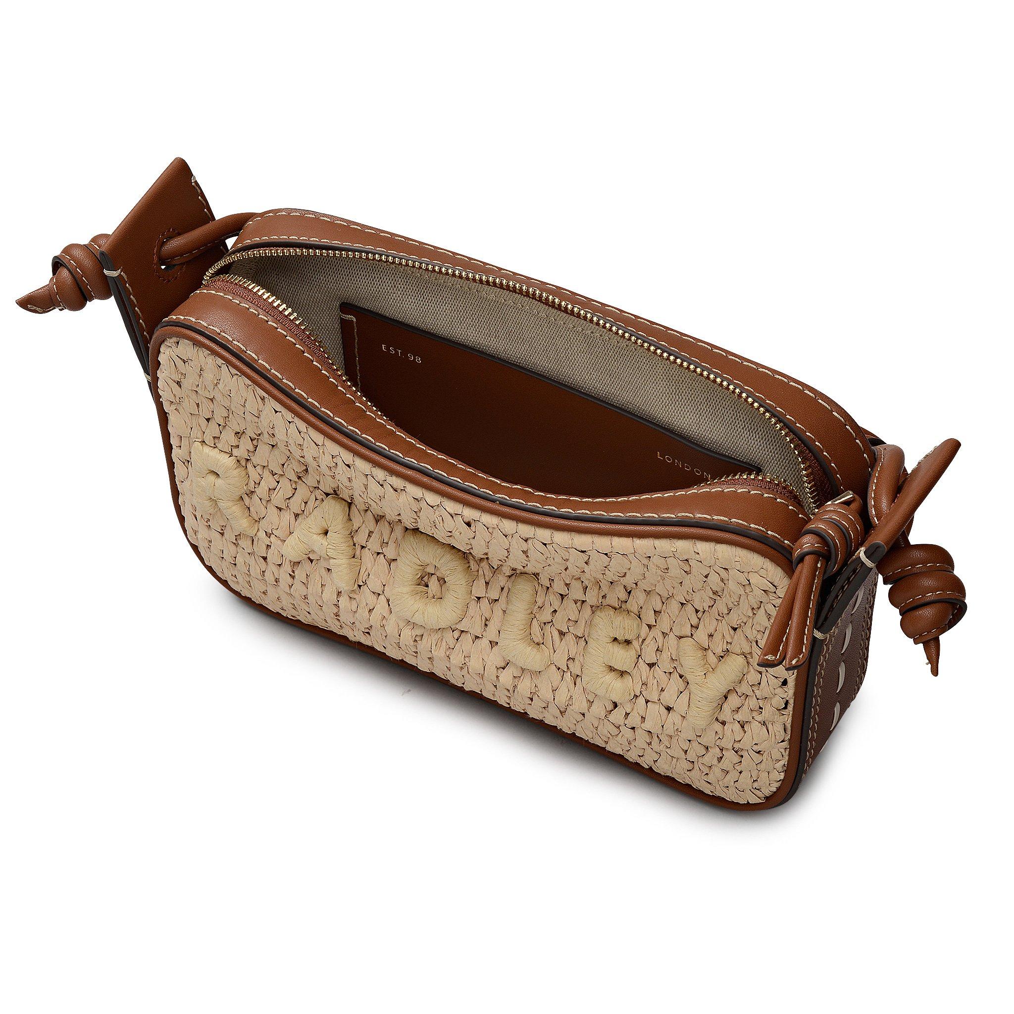 NATURAL - Radley - Women's Camden Raffia Crossbody Bag - 3