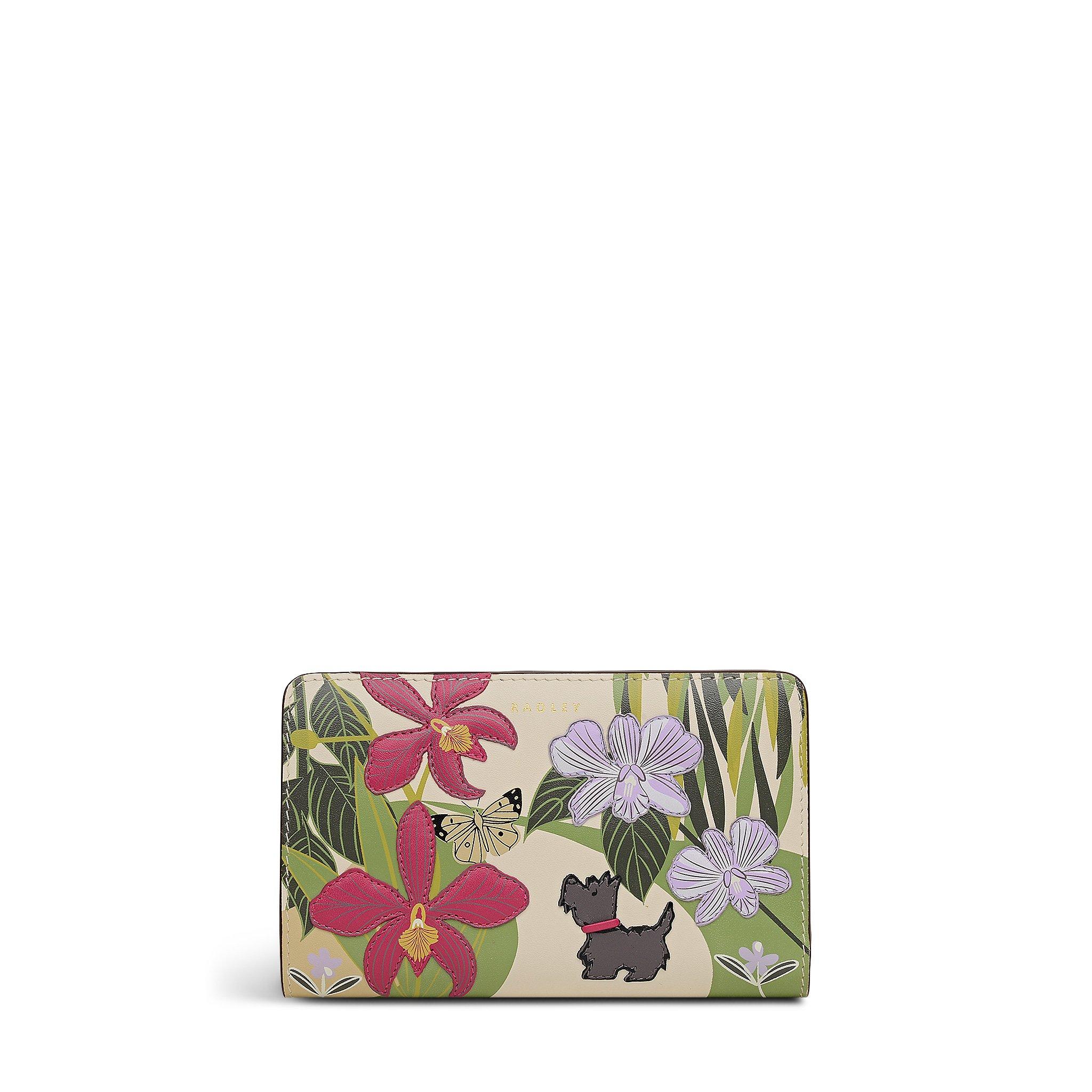 Radley Women's Leather Floral Billfold Wallet - Salt