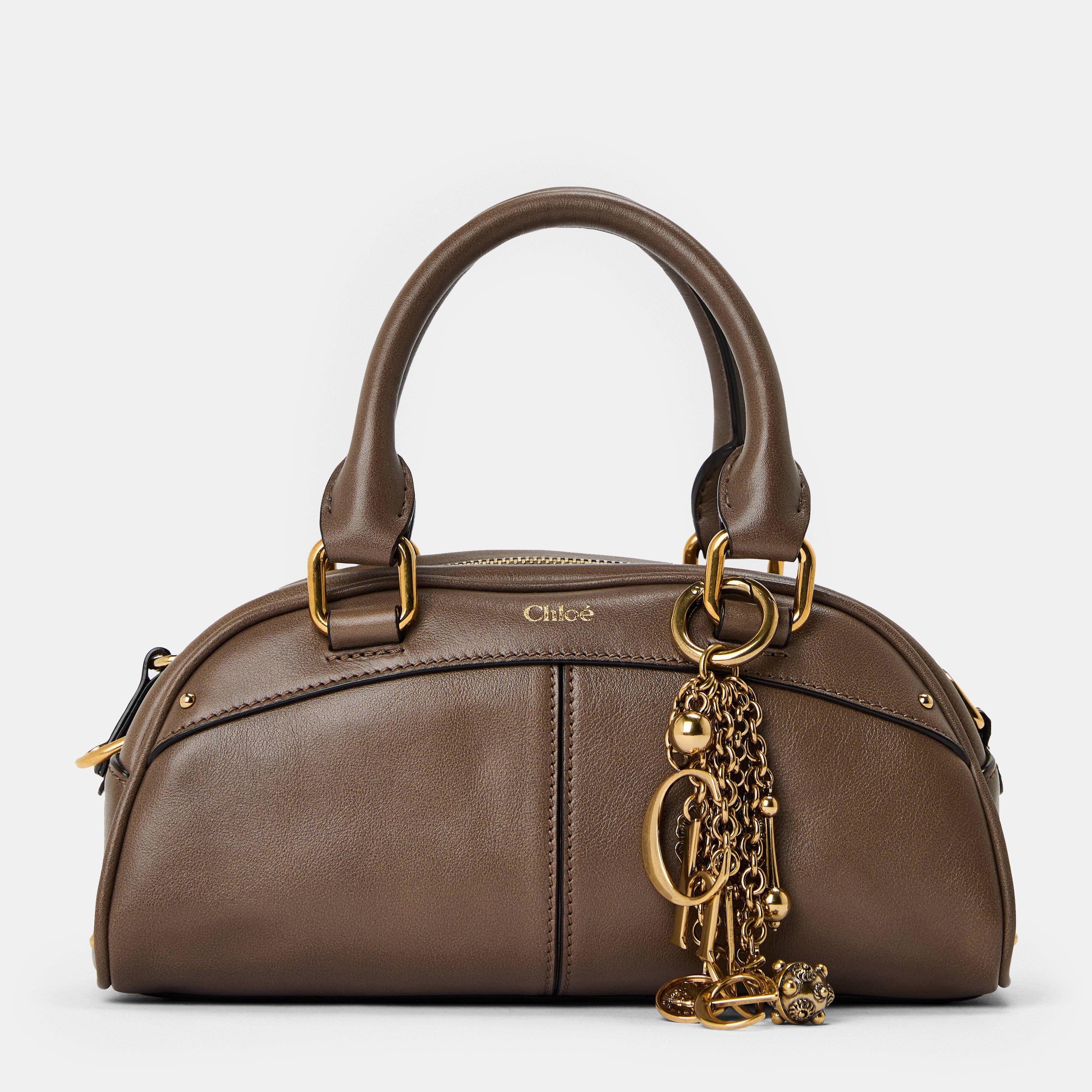Chloe Small Chloe Bowling Bag in soft leather - Deep Taupe