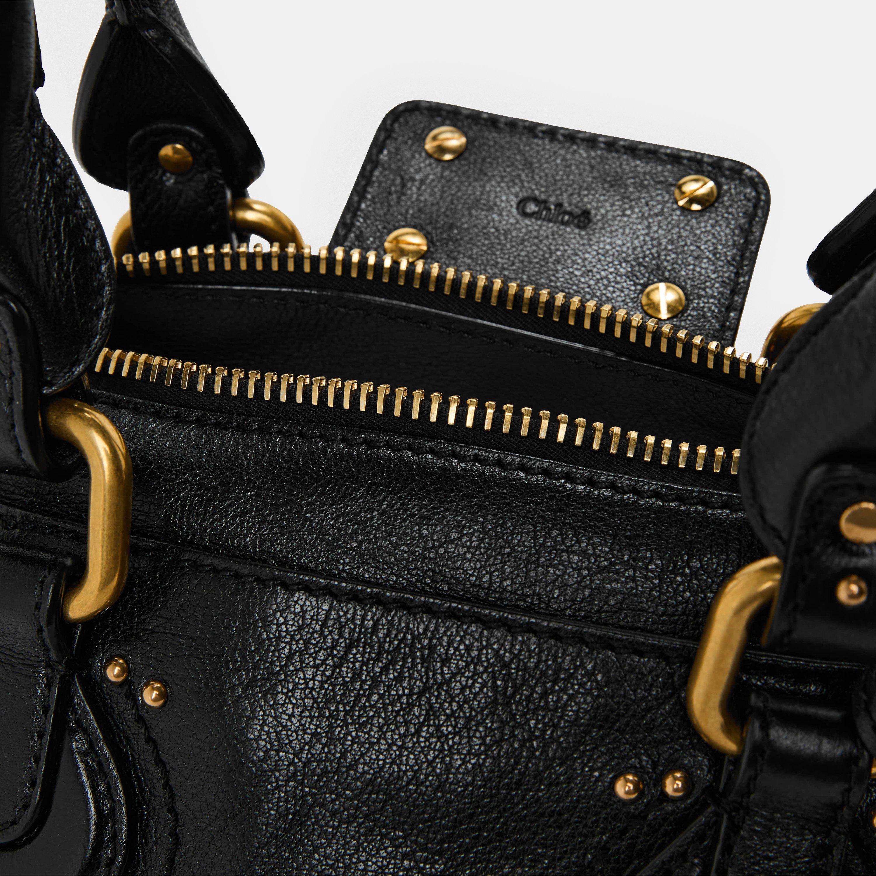 Black - Chloe - Women's Small Paddington Top Handle Bag - 5