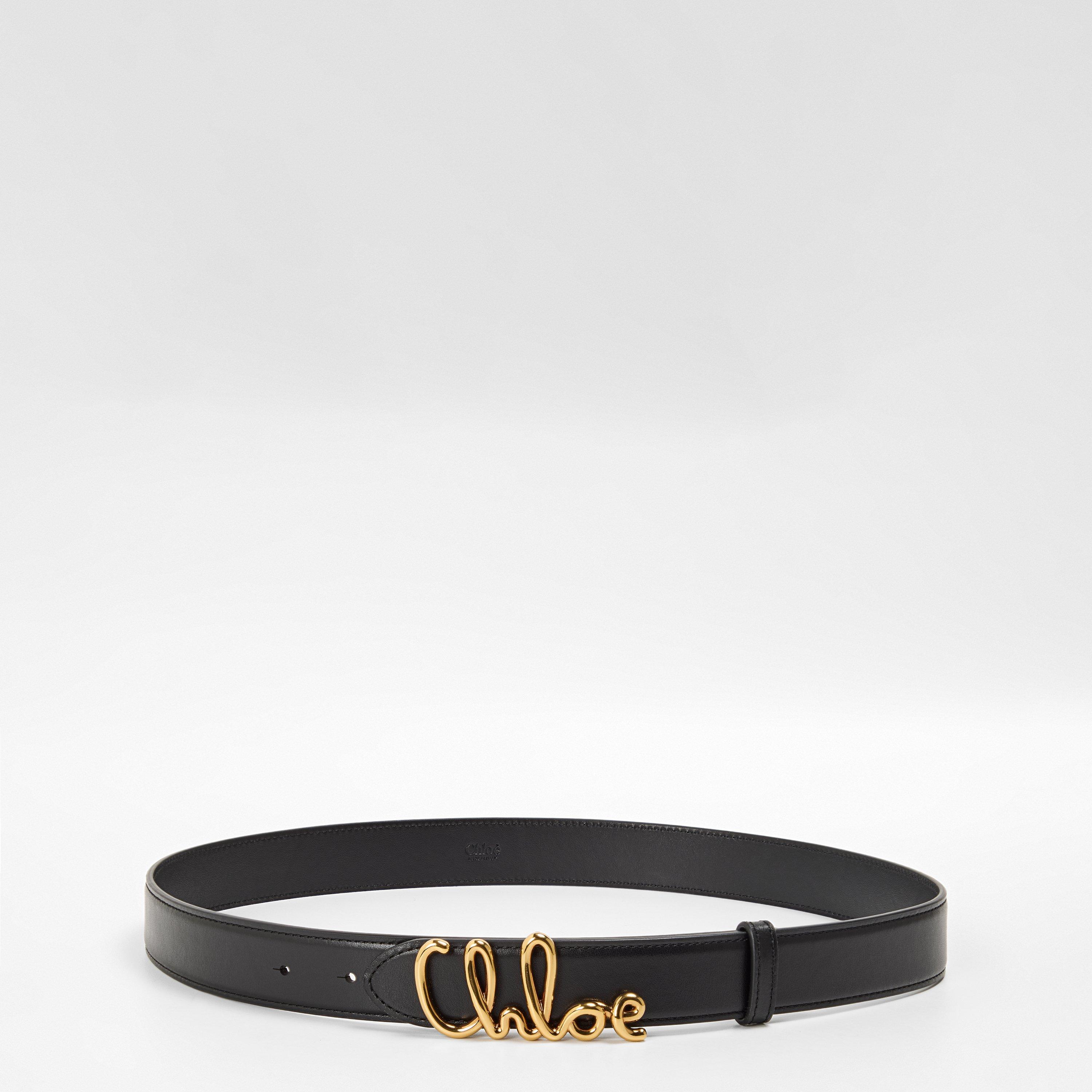 Black - Chloe - Women's Icons Leather Belt - 1