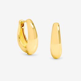 Jon Richard Gold Plated Polished Hoop Earrings