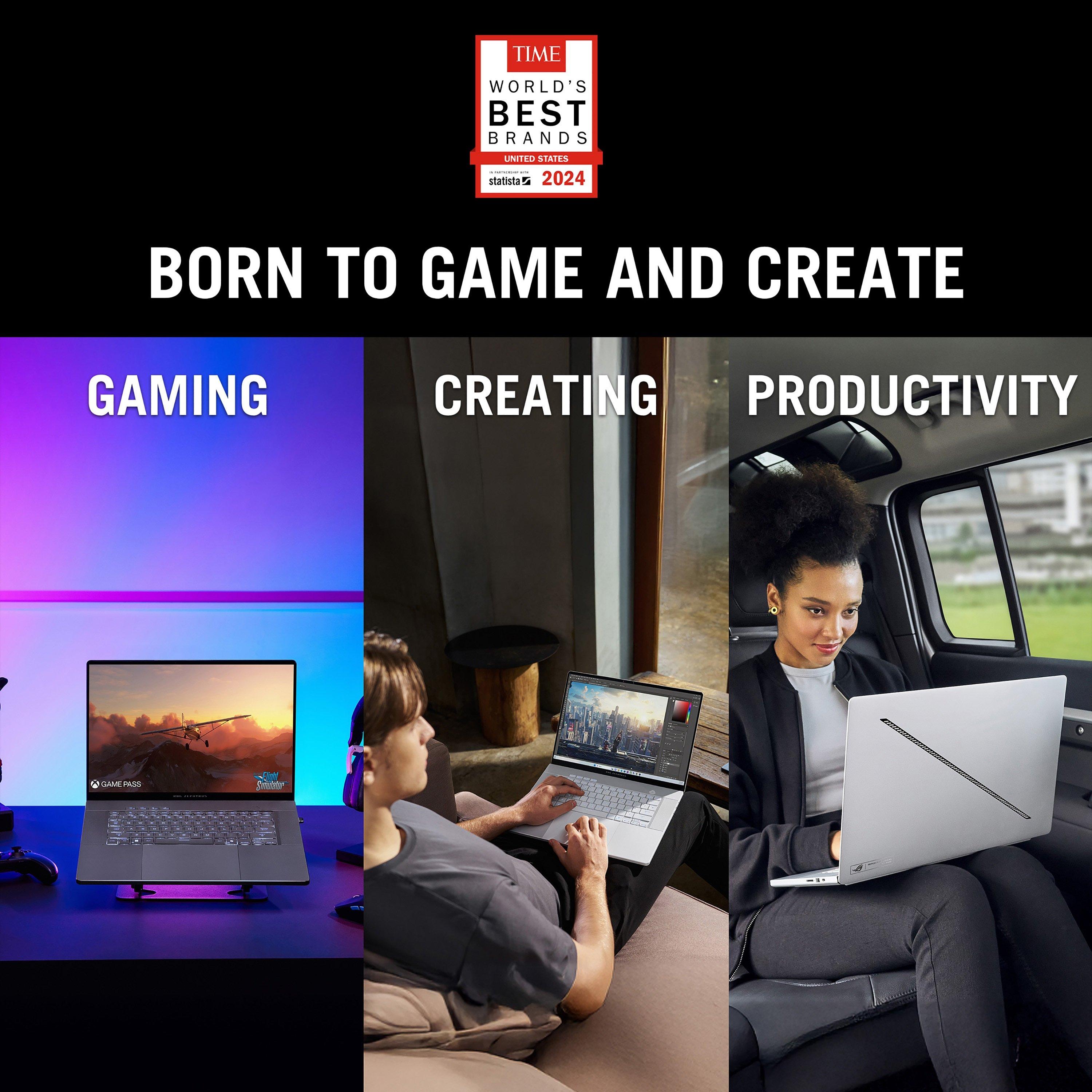 Eclipse Gray - ASUS - ROG Zephyrus G16 16 Inch Gaming Laptop - Intel Core Ultra 9 285H 32GB 1TB SSD RTX 5060 - 14