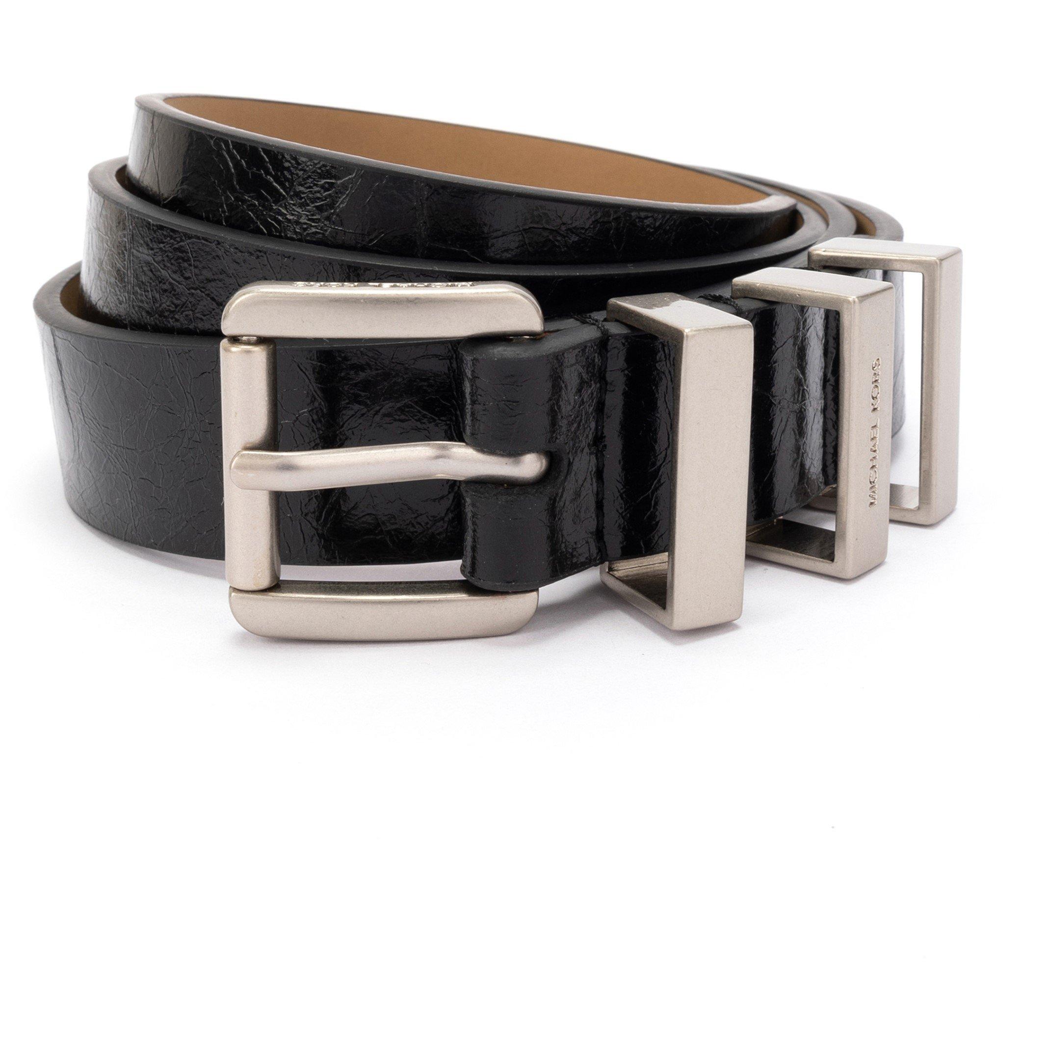 Black - Michael Kors - Adults Leather Belt - 1