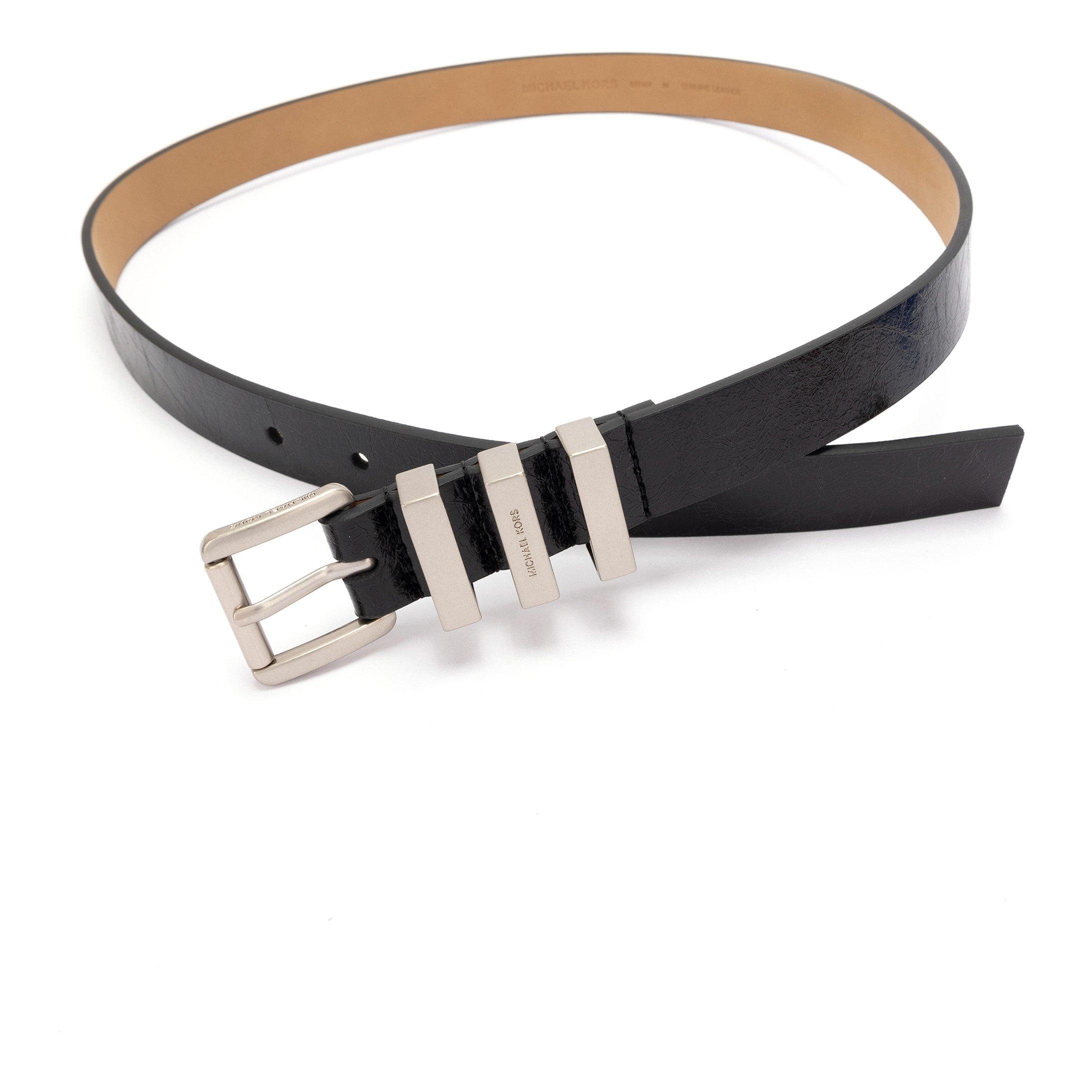 Black - Michael Kors - Adults Leather Belt - 2