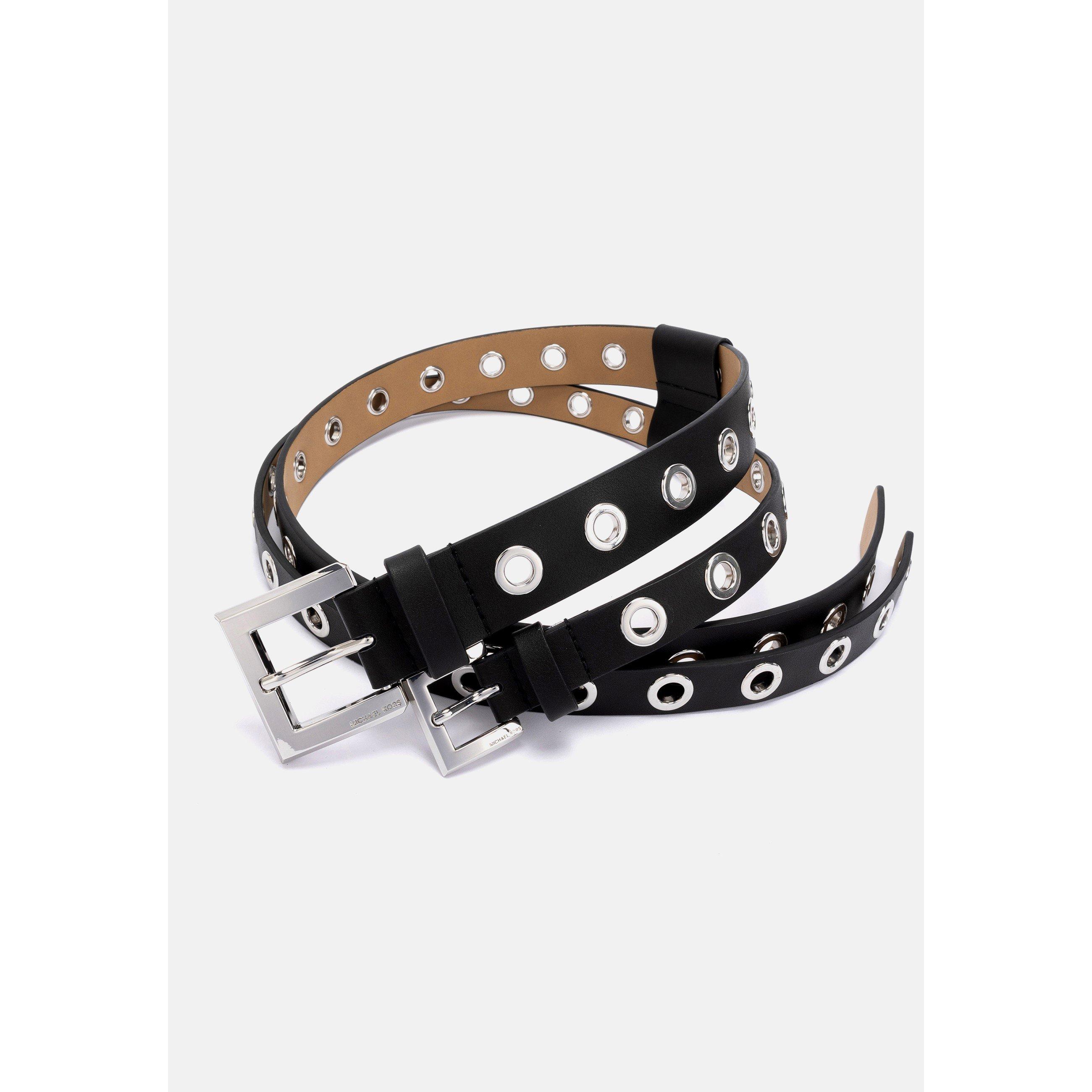 Black - Michael Kors - Adults Leather Belt - 2