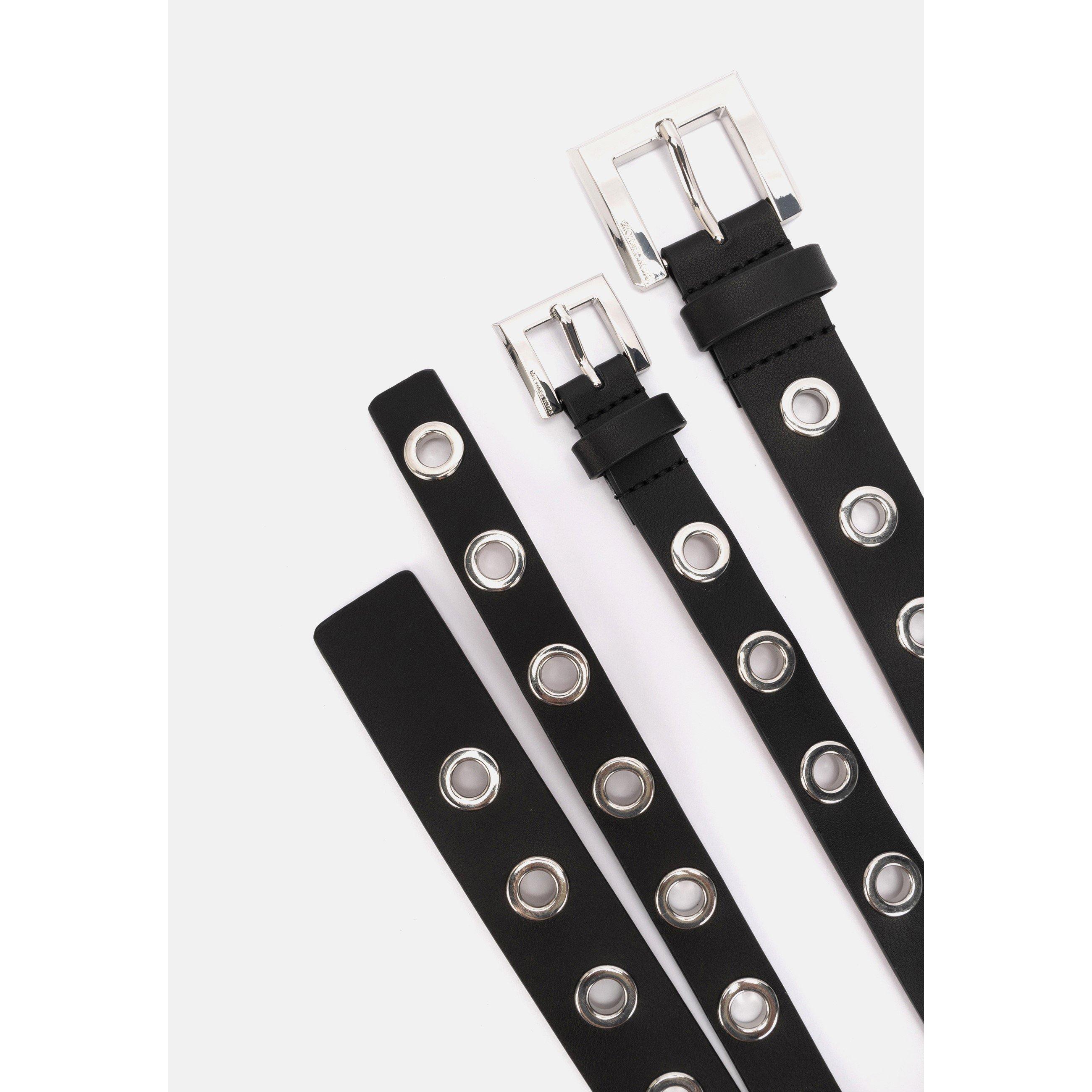 Black - Michael Kors - Adults Leather Belt - 3