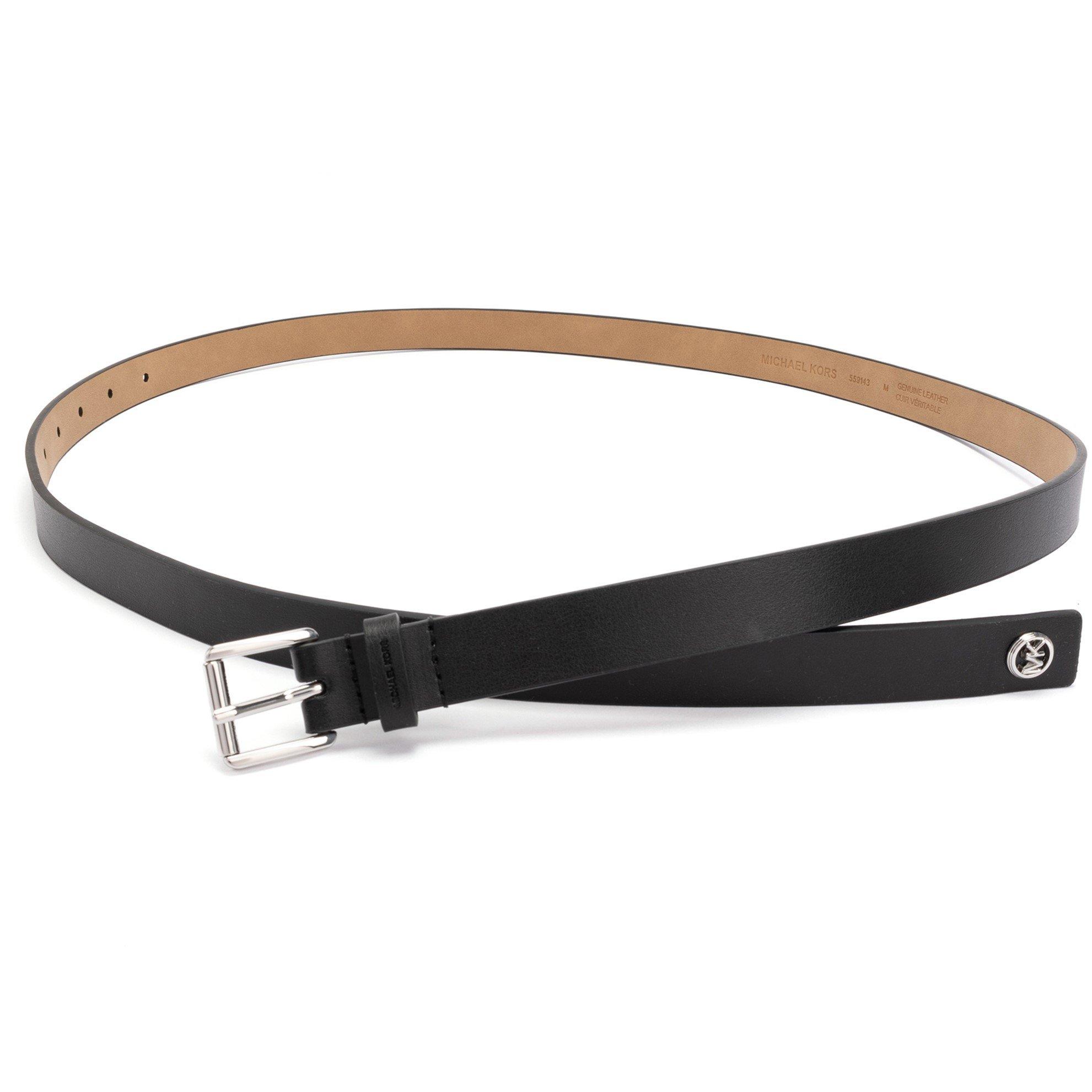 Black - Michael Kors - Adults Leather Belt - 2