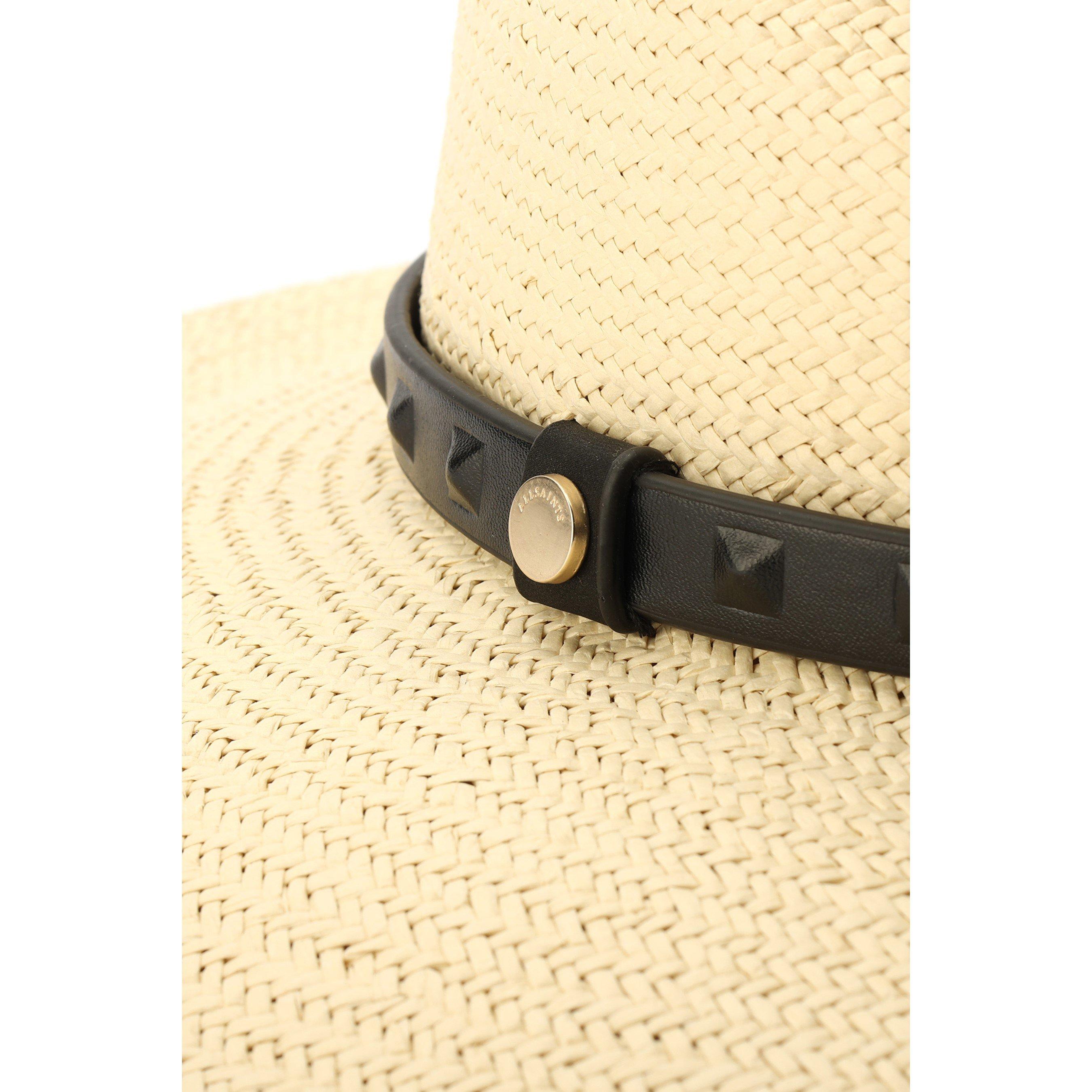 Natural - AllSaints - INJECTED STUD FEDORA - 4