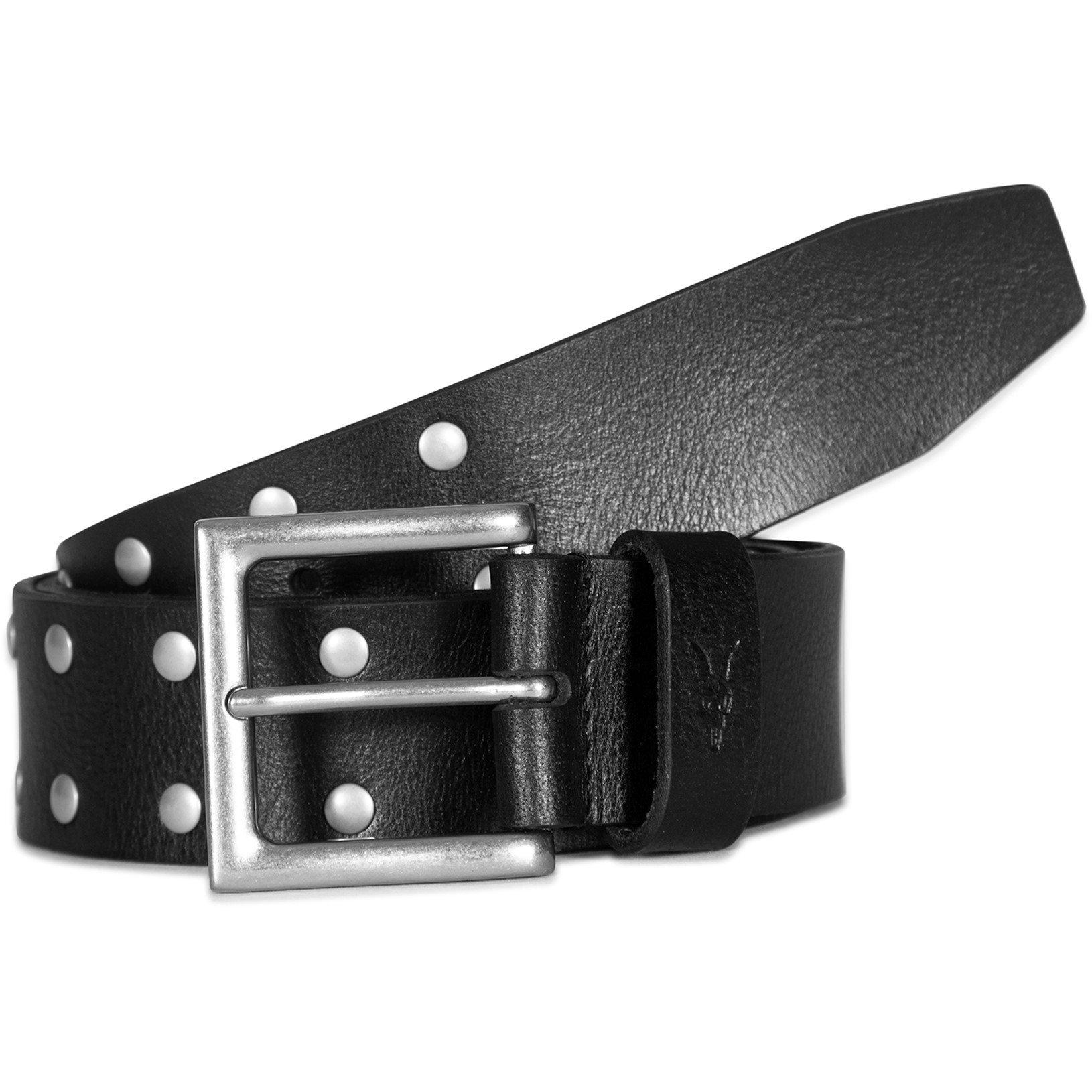 Black - AllSaints - Adults Leather Belt - 1