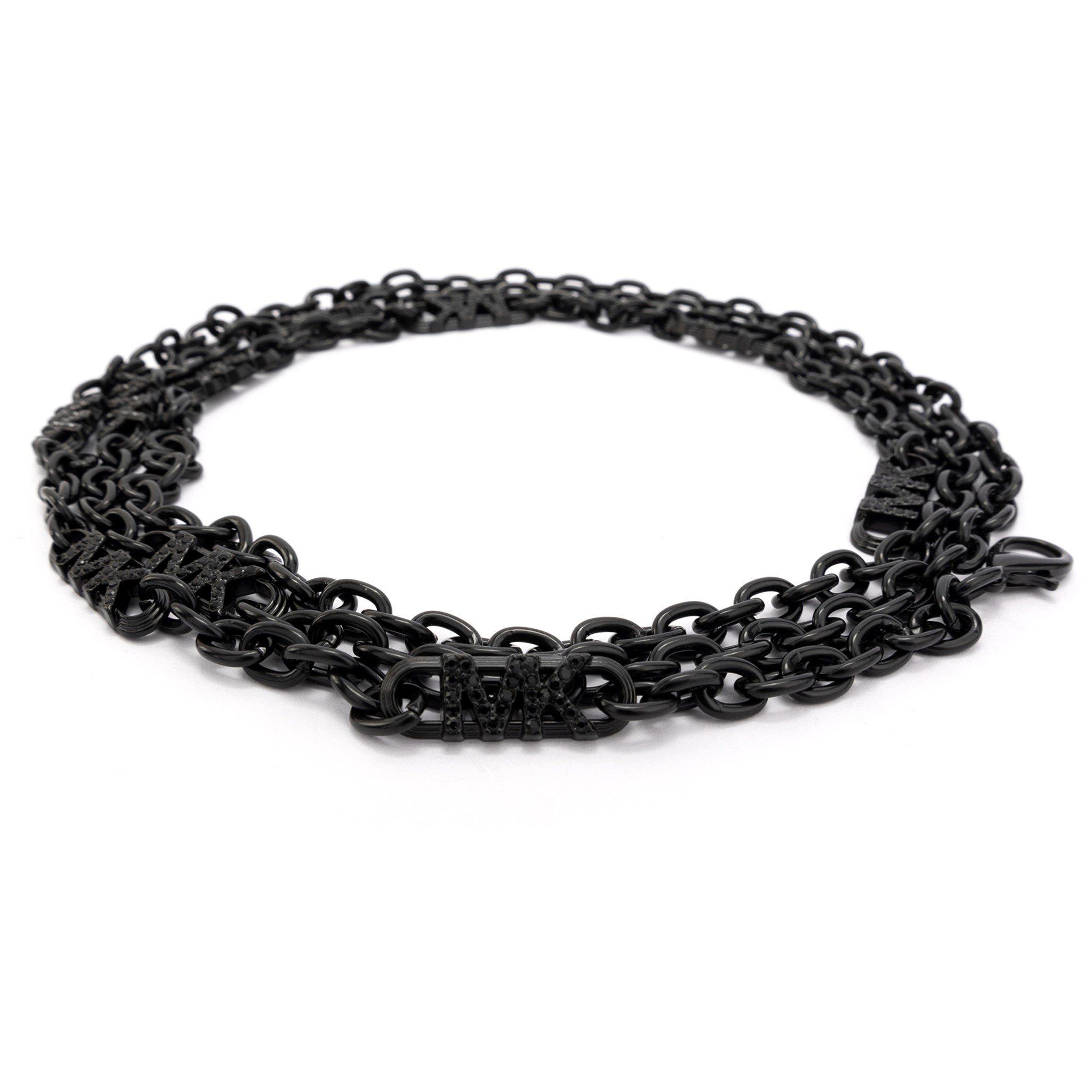 Black - Michael Kors - Adults Mini Chain Belt - 1