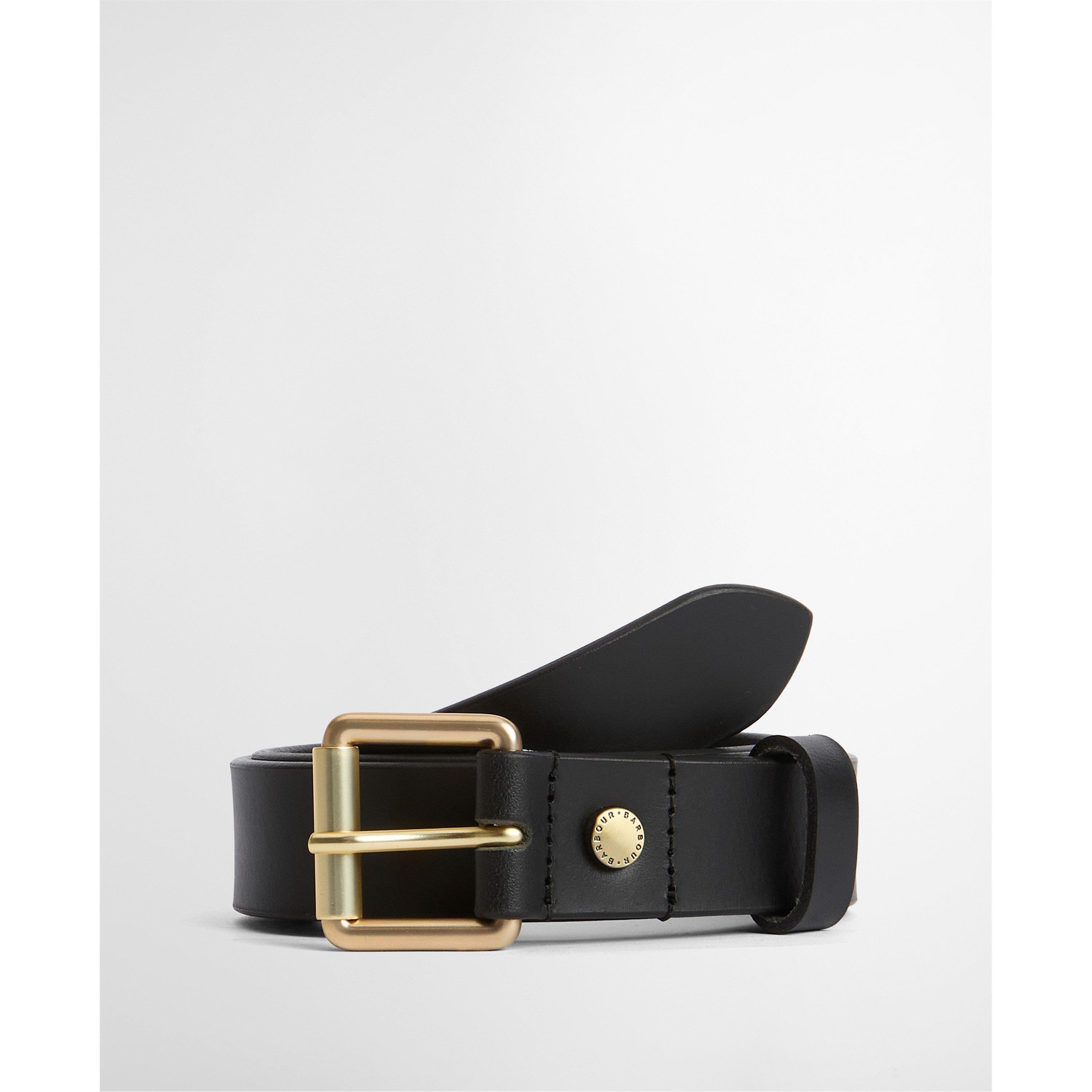 Black - Barbour - Womens Maia Leather Belt - 2